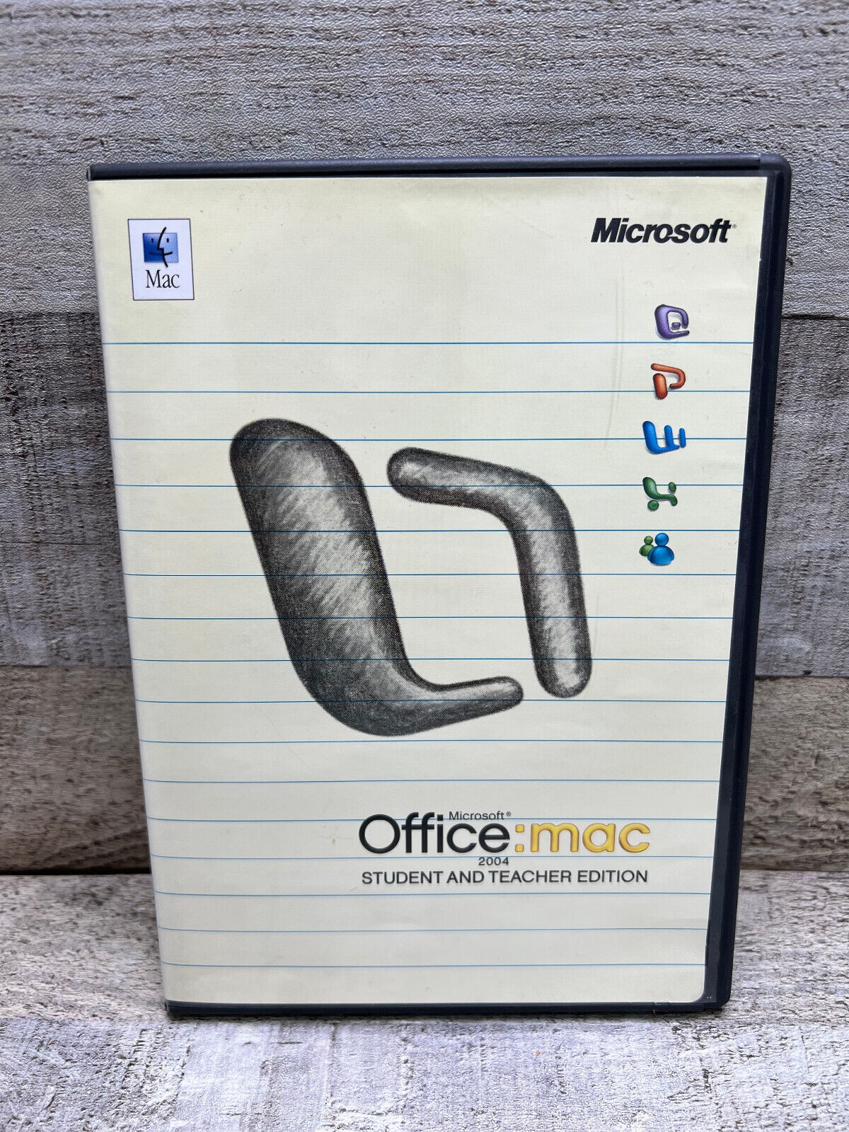 Microsoft Office Mac 2004 Student and Teacher Edition Booklet 3 Keys Software