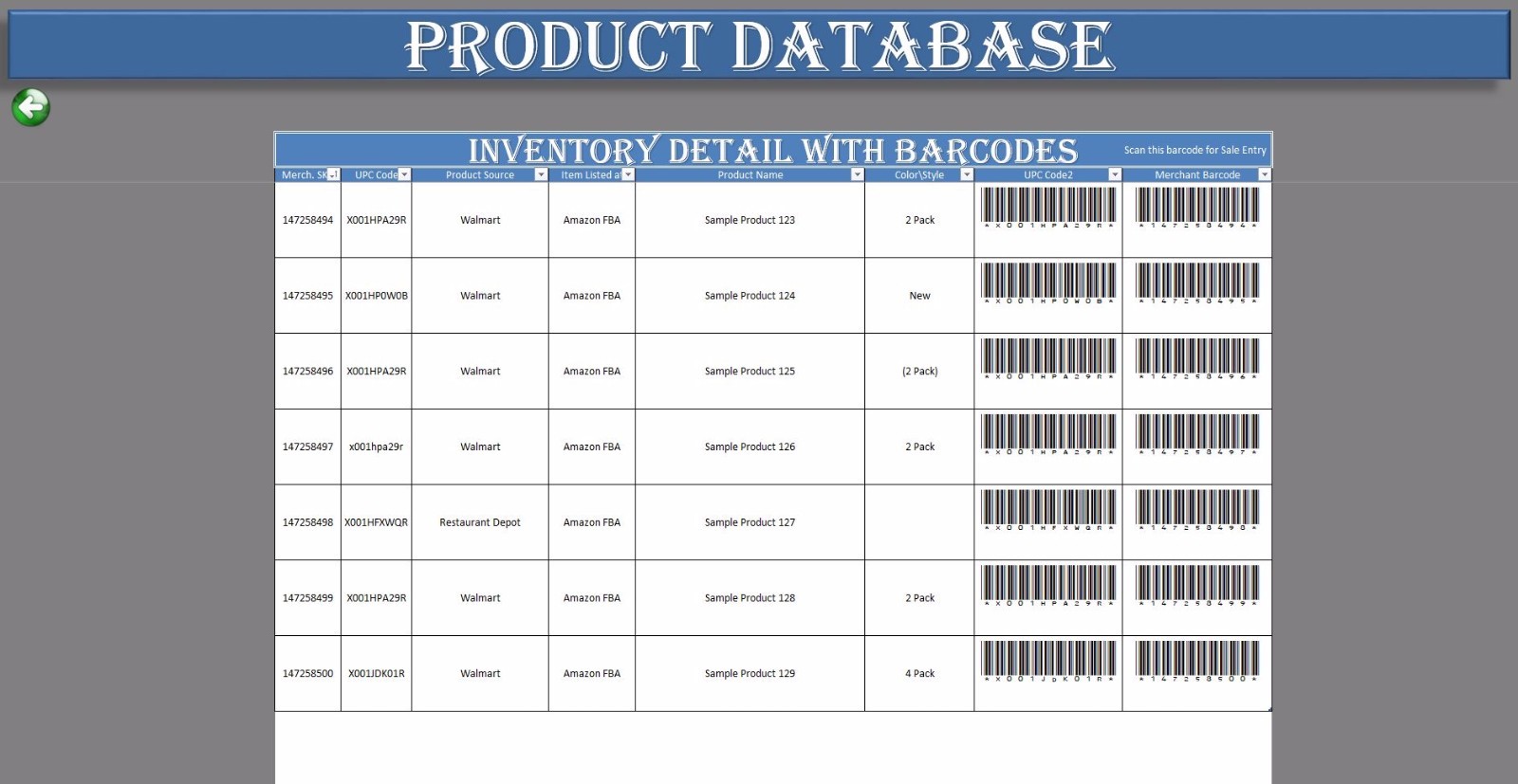 Ebay, Amazon & Etsy Accounting Excel Database (Inventory Pedia)