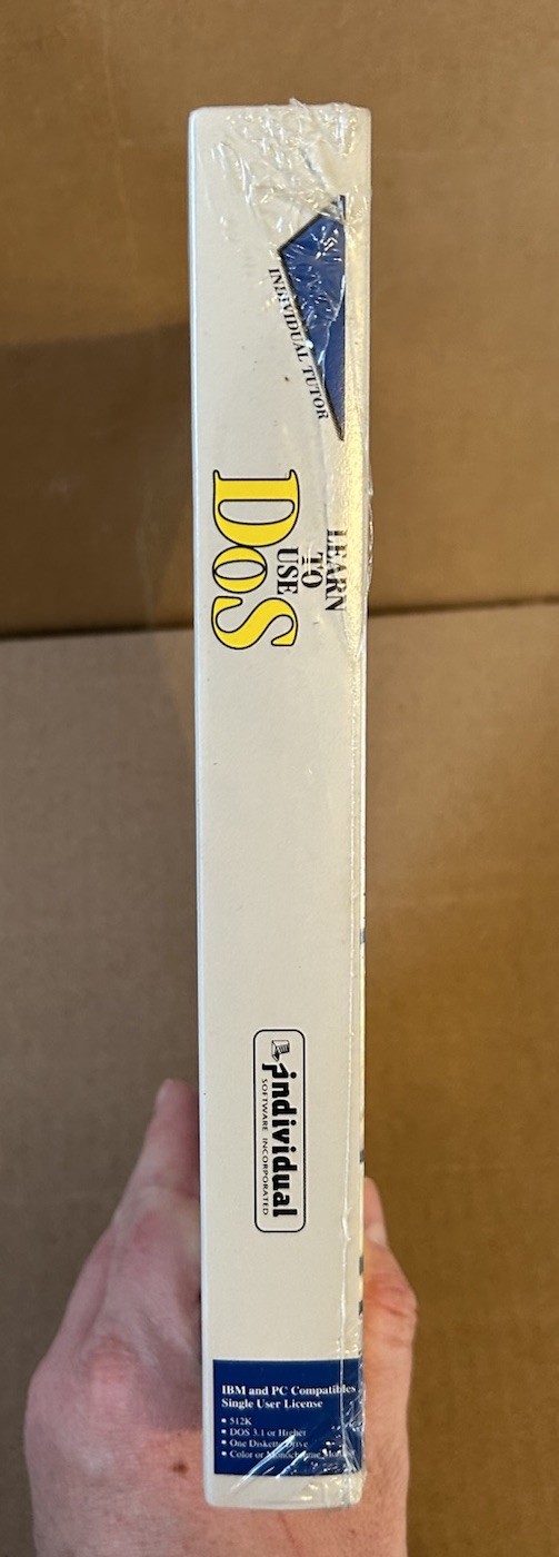Individual Tutor Learn To Use DOS Big Box Sealed New In Box DOS 6 Floppy Disk