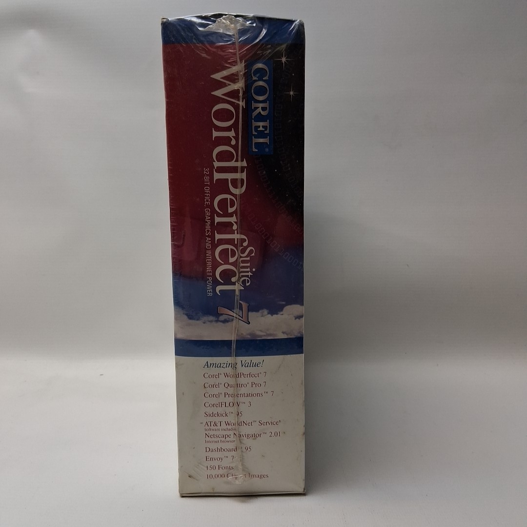 COREL WORDPERFECT SUITE 7 (NEW IN SEALED RETAIL BOX) for WINDOWS 95