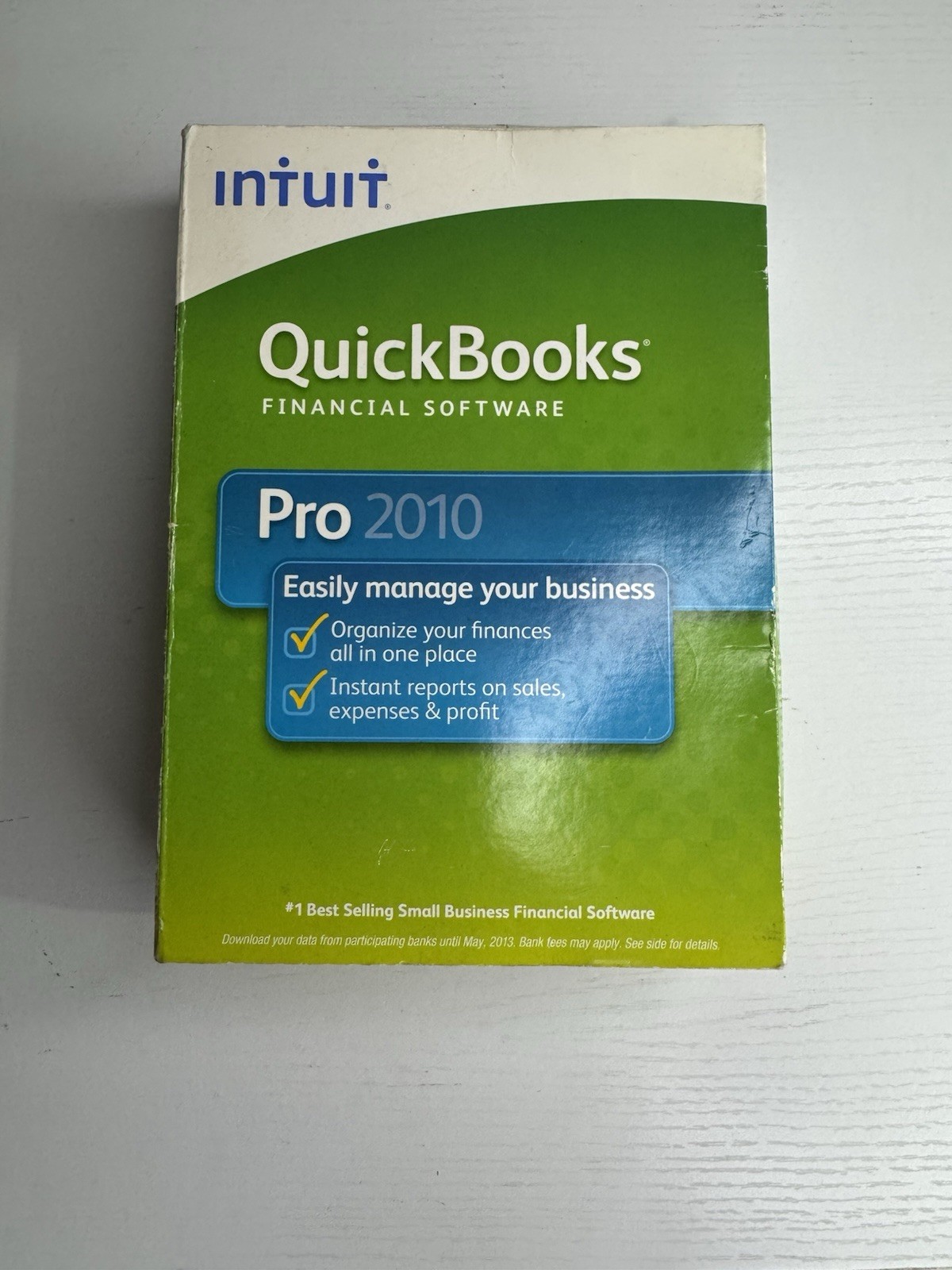 INTUIT QUICKBOOKS PRO 2010 / WINDOWS FULL RETAIL US VERSION – Not Subscription
