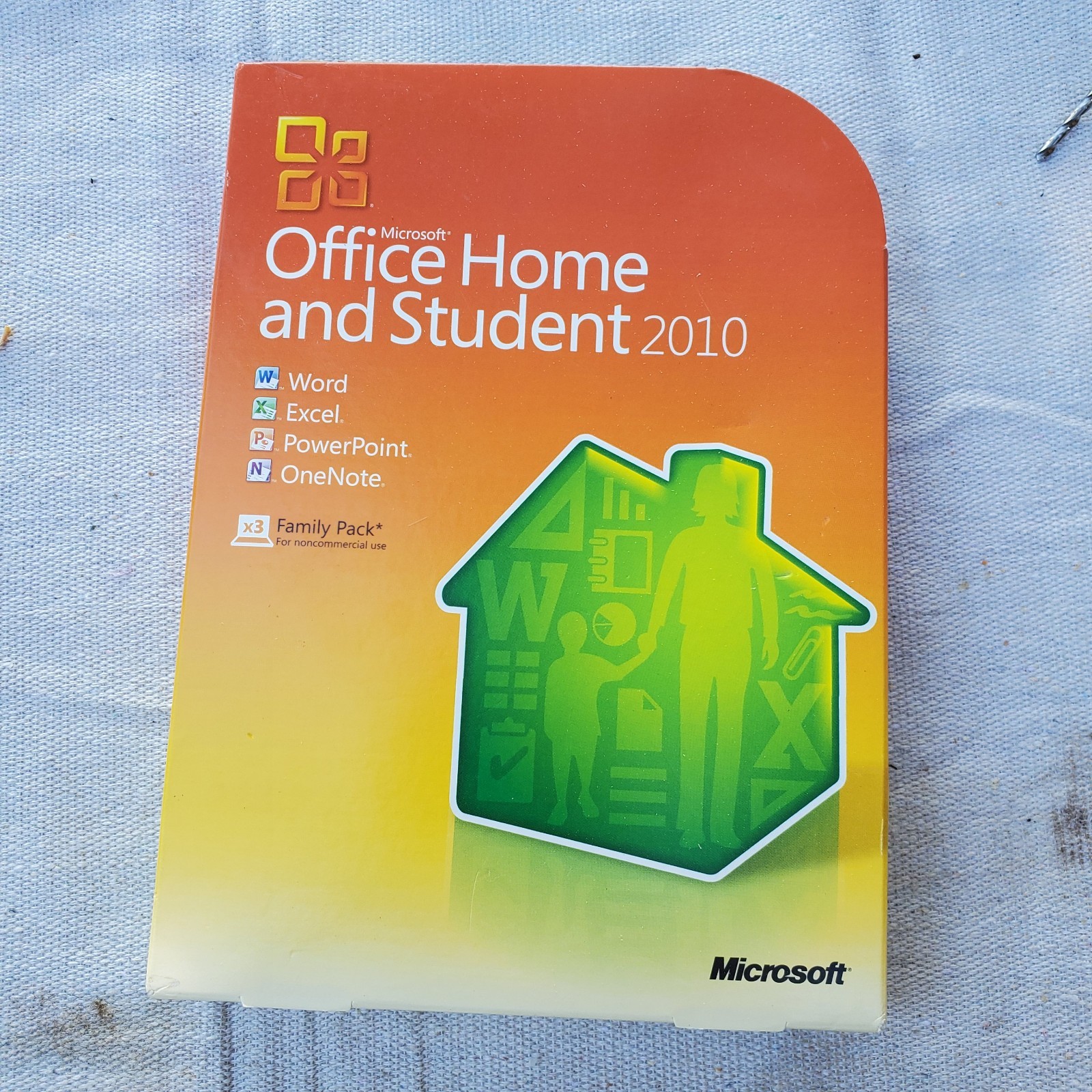 Microsoft MS Office 2010 Home and Student Family Pack with product code