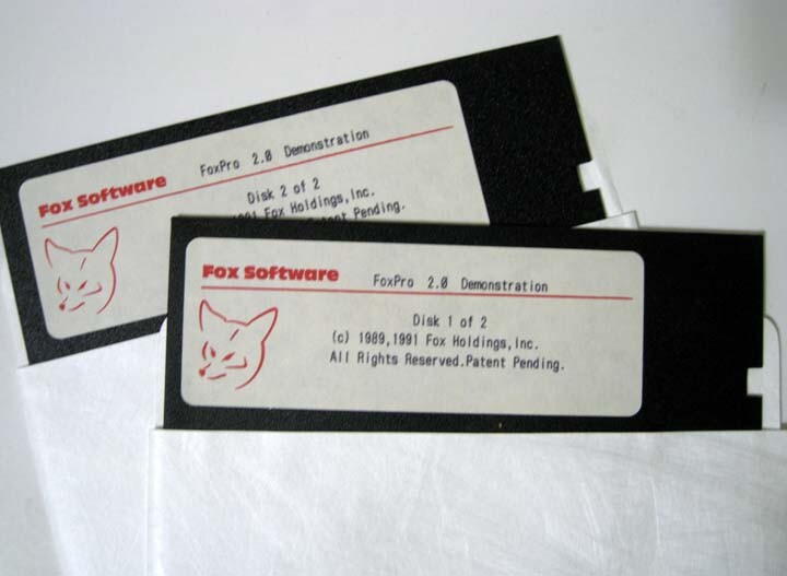 FoxPro ® 2.0 Demonstration PC-DOS IBM-PC Two 5.25″ Floppy Disks © 1991 New