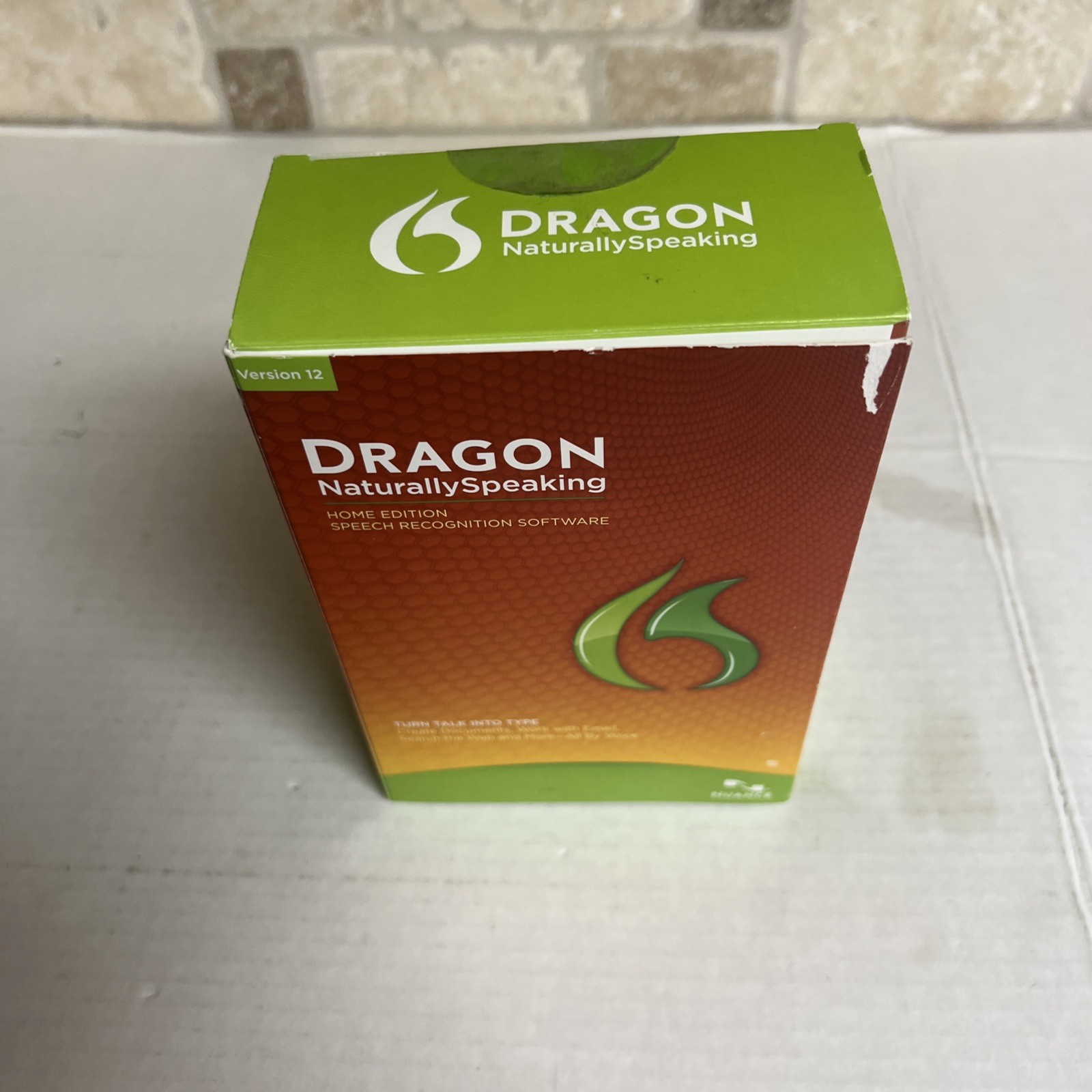 Dragon Naturally Speaking Open Box NewHome Edition Speech Recognition Version 12