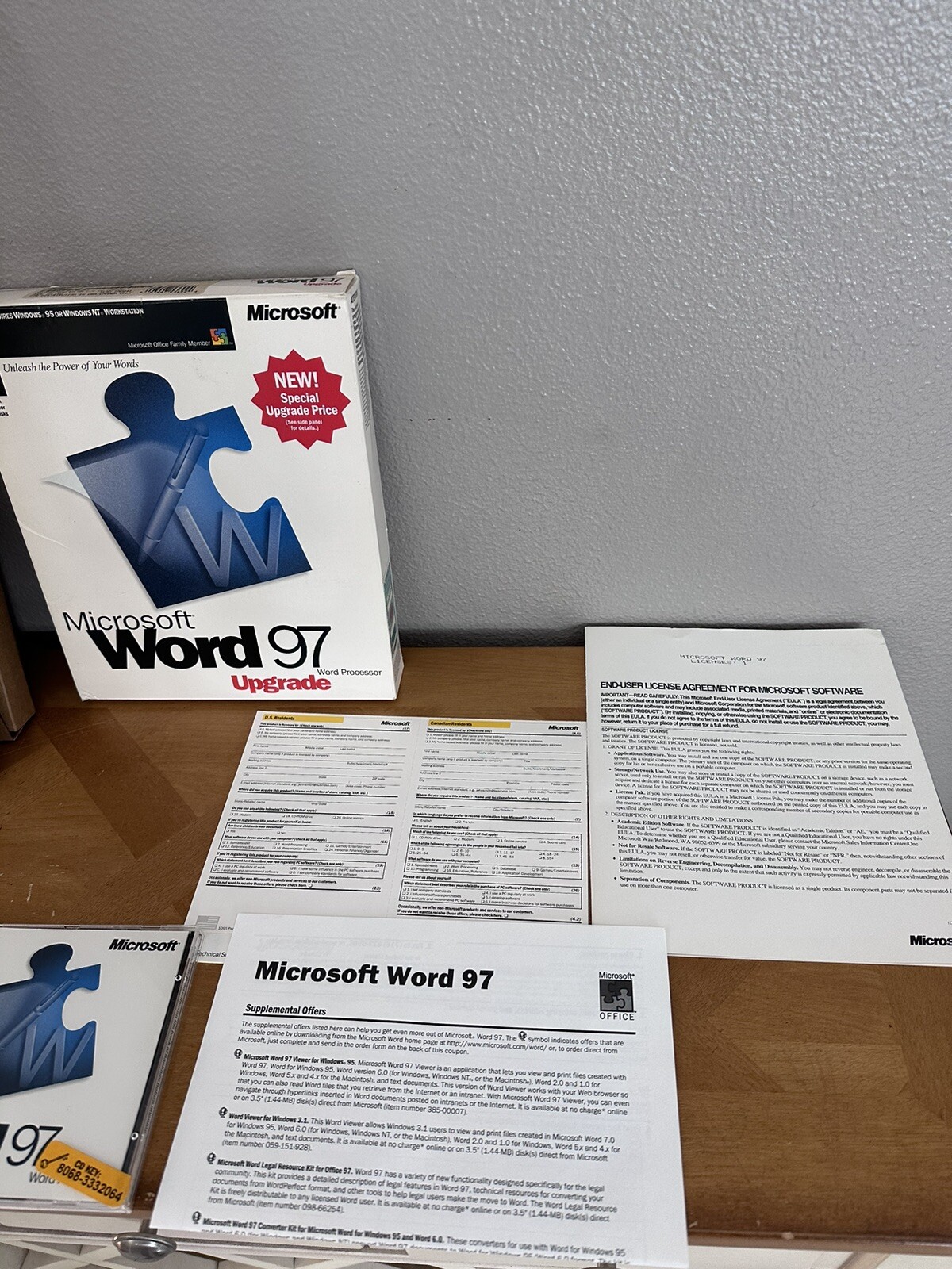 Microsoft Word 97 Upgrade for Windows 95/NT