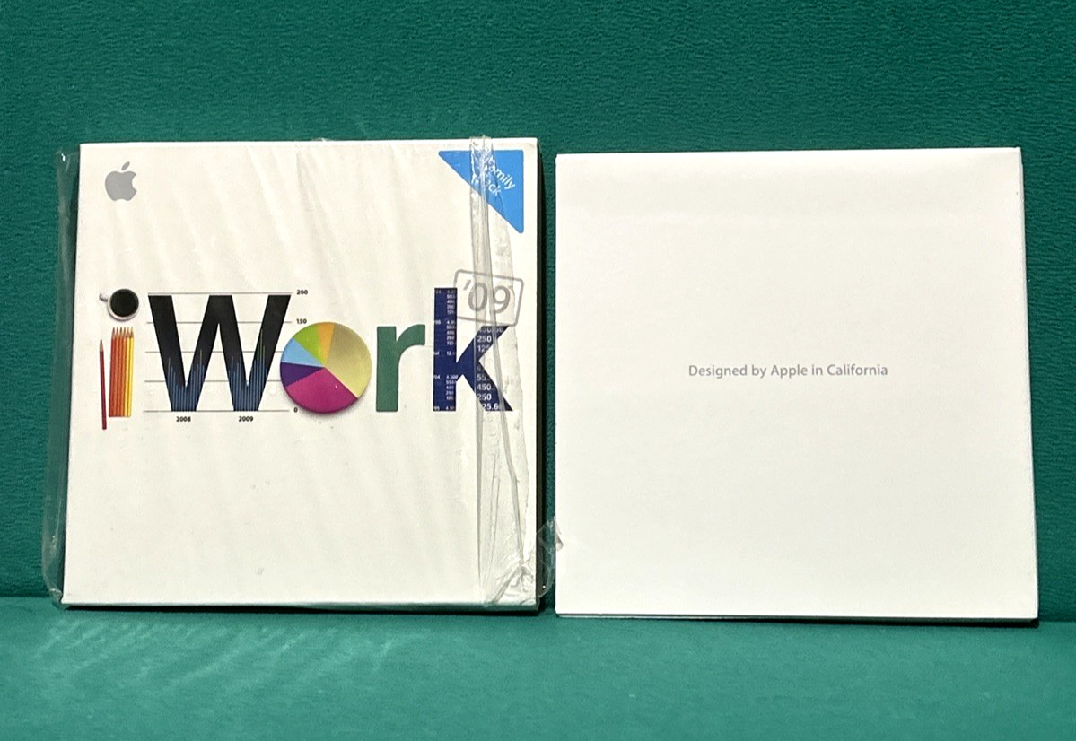 Apple iWork 09 Family Pack for Mac Pages Numbers Keynote Complete