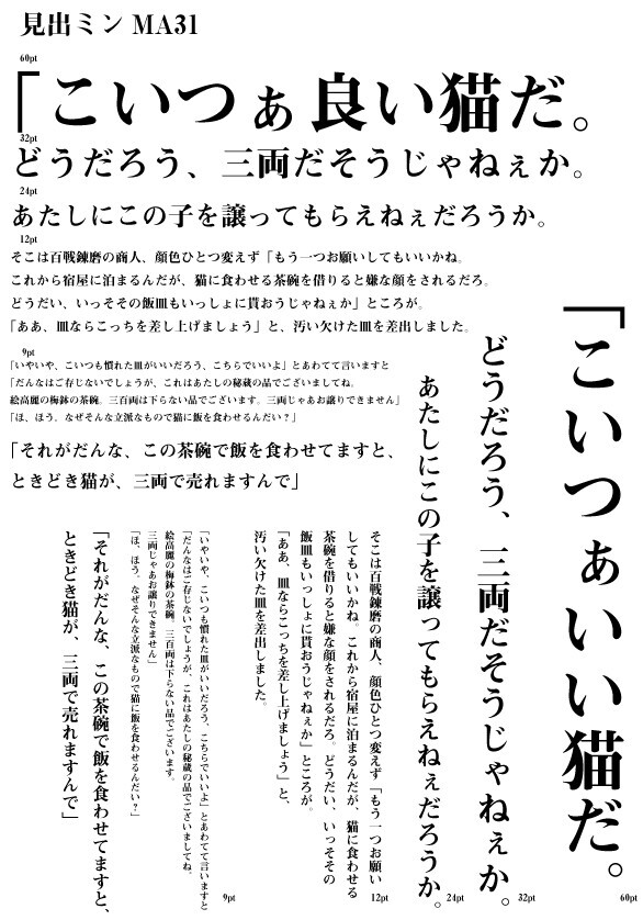 Morisawa OTF Basic 7 pack Japanese Hybrid (Mac or Windows)