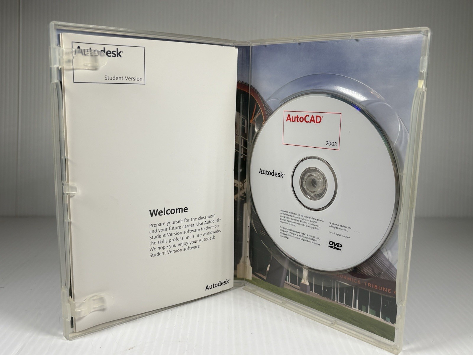Autodesk AutoCAD Student Version 2008 With Serial Number Computer Software