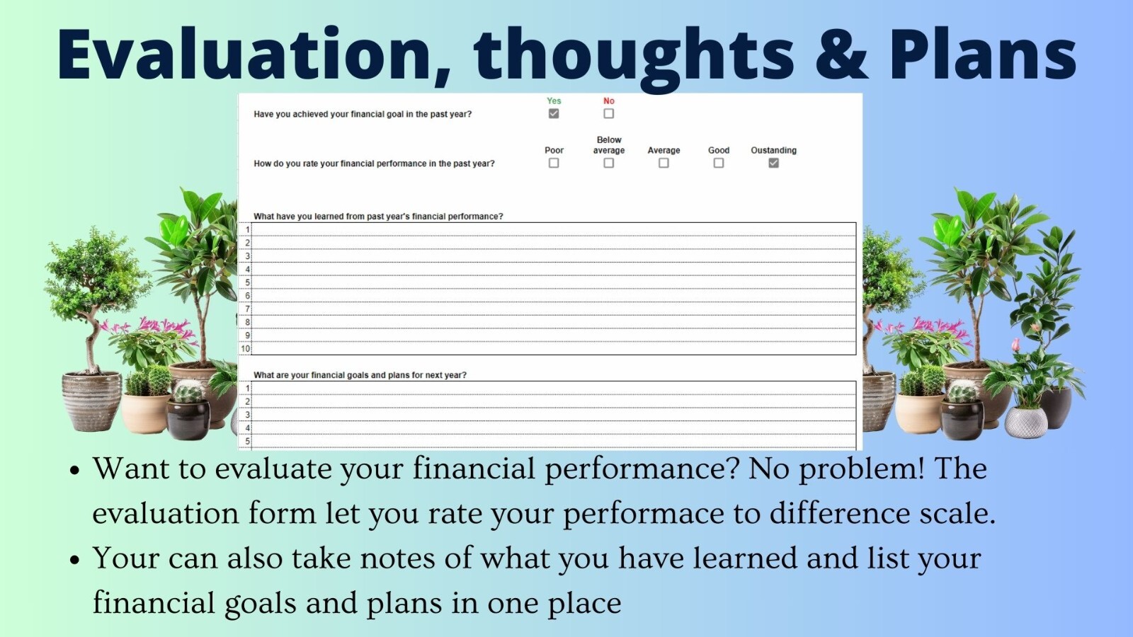 Monthly & Annual Finance | Tracker MS Excel Budget Template