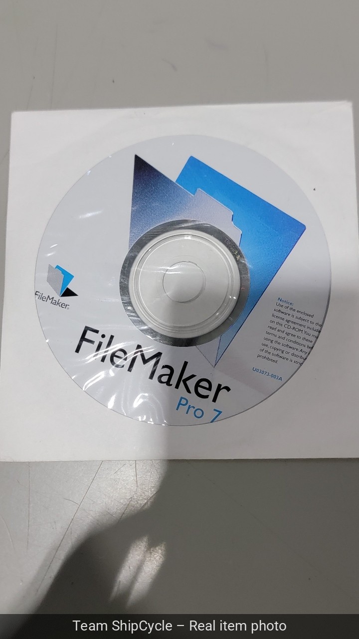 File Maker Pro 7 CDROM Software Users Guide G2U
