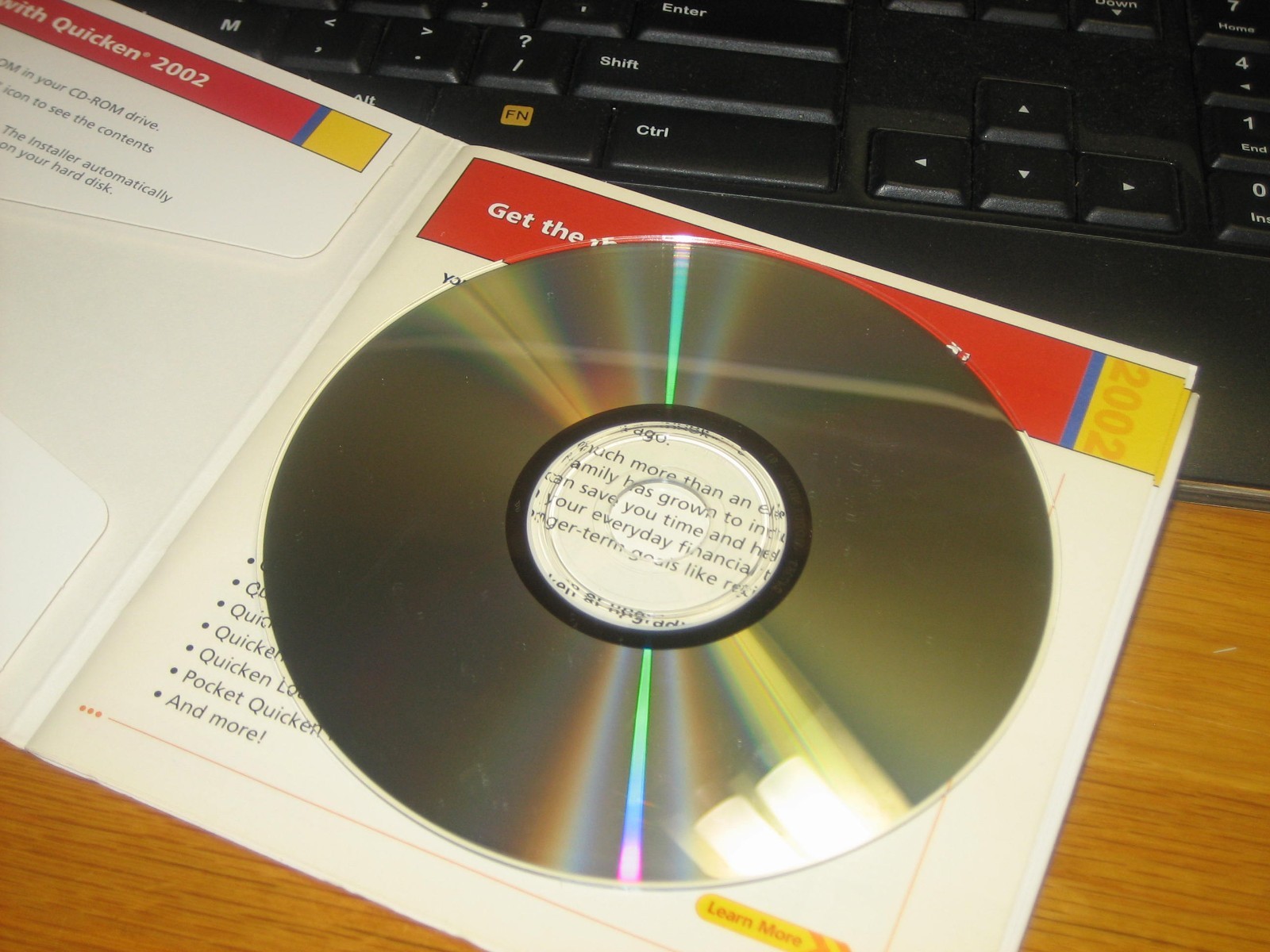 Intuit Quicken 2002 for Mac OS X Software Disc CD – Used Clean Genuine OEM