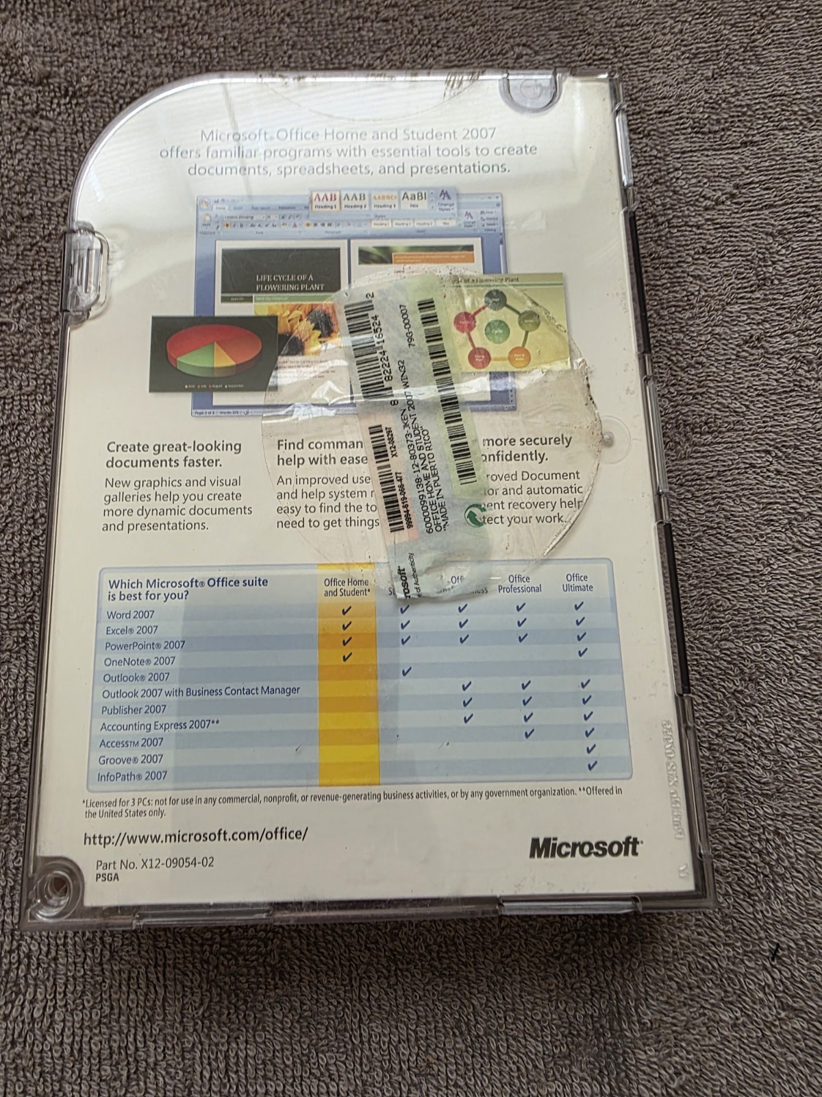 Microsoft Office Home and Student 2007