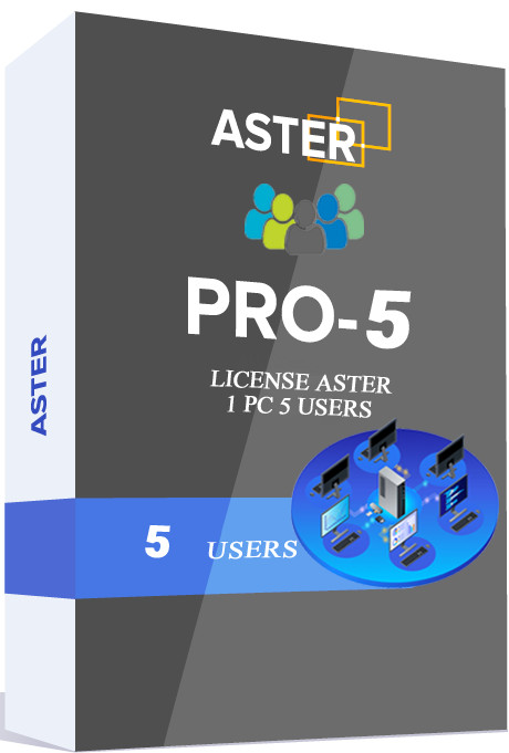 ASTER PRO (1 PC = 5 USERS) ibik Multiseat