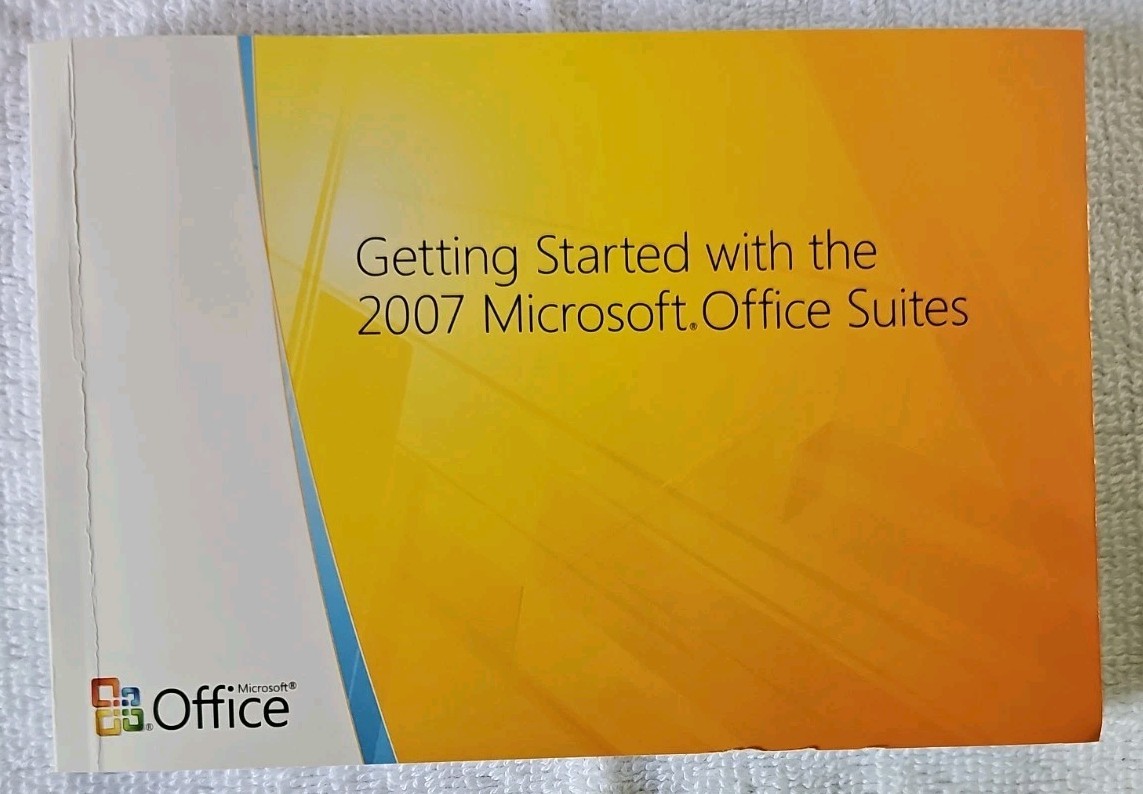 Microsoft Office Professional 2007 With Work 9 Unused Open Case.