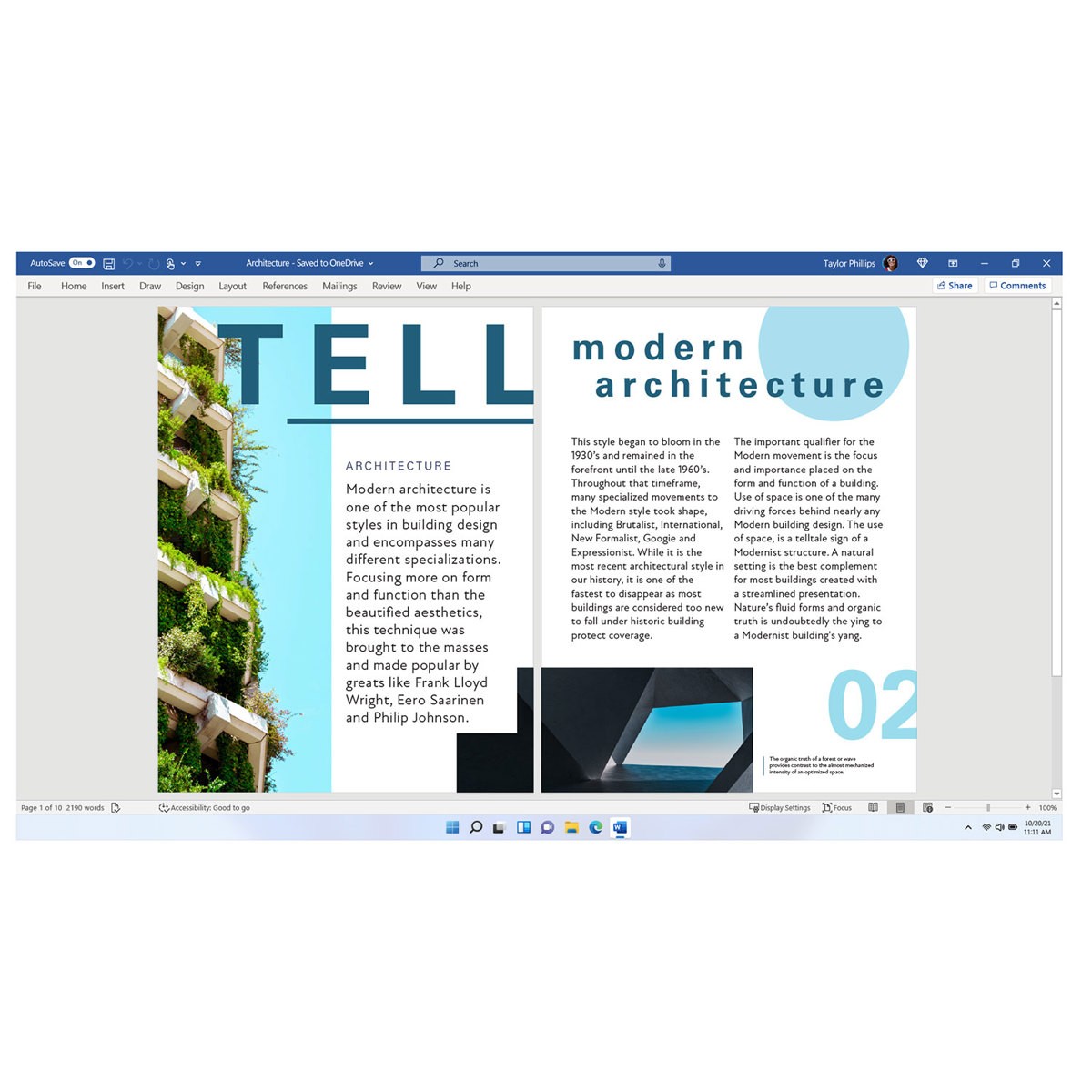 M C S Office Home Business 2021 for PC/Mac, 1-User, Download #T5D-03518