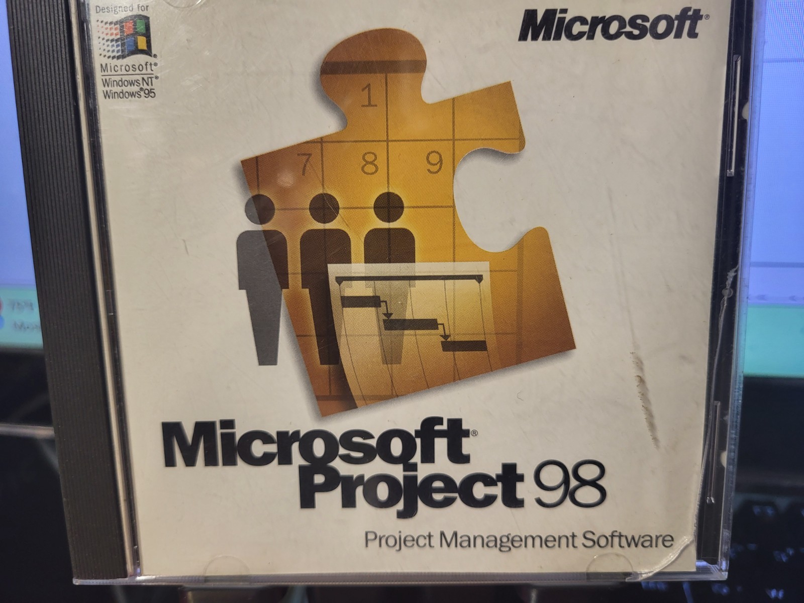 Microsoft Project 98- Management PC CD with Case