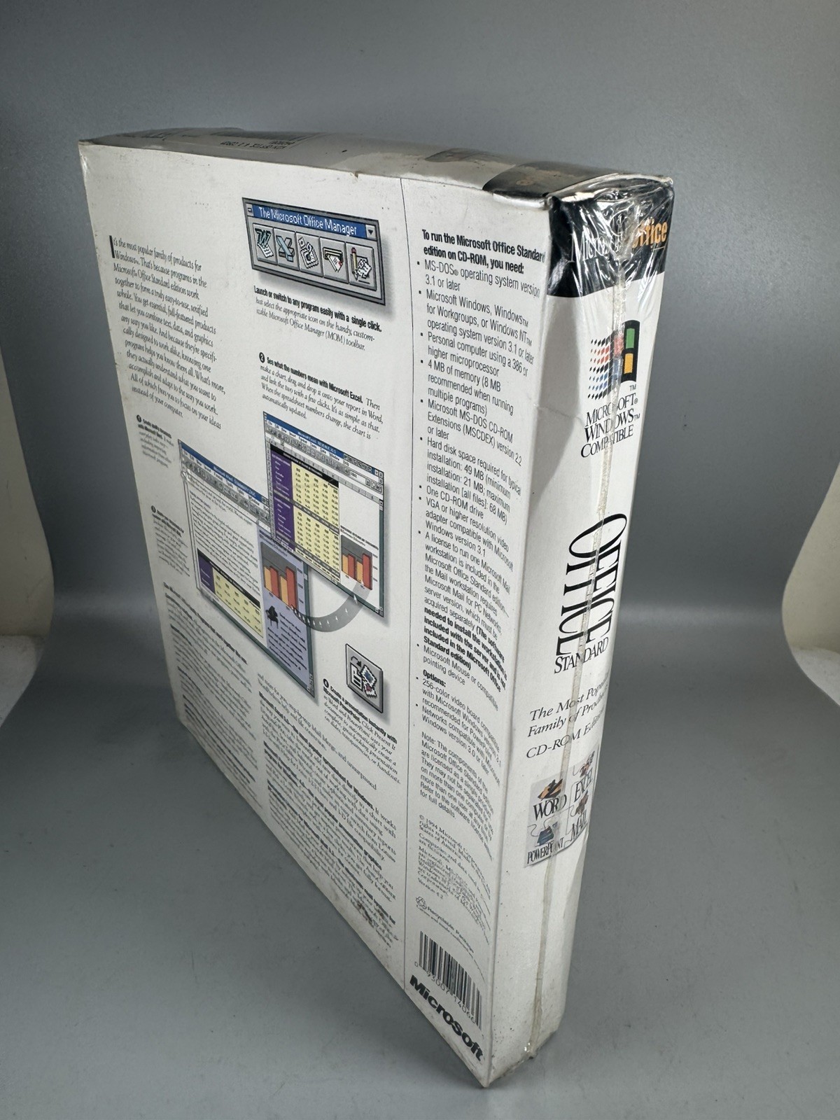 Vintage Microsoft Office 4.2 CD-ROM Edition (1994) – Factory Sealed