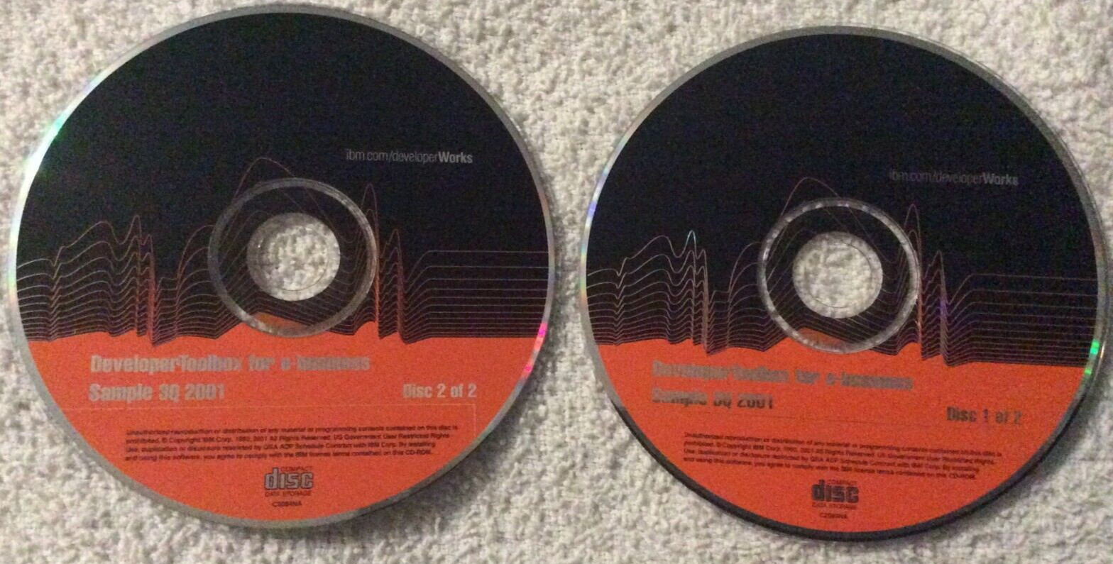 IBM Developer Toolbox for e-business Sample 3Q 2001 Developer Works PC CD-ROM