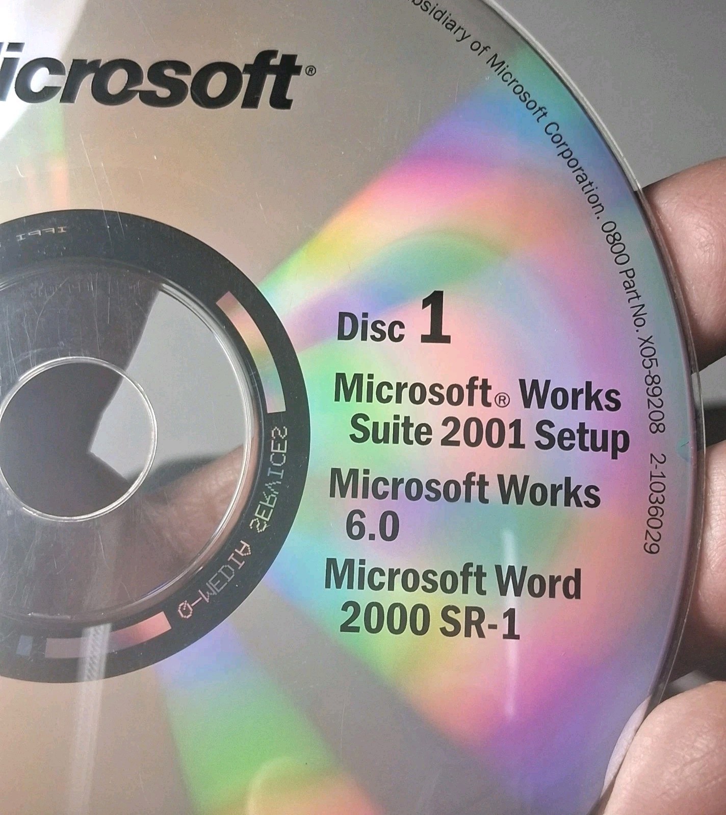 Microsoft Works Suite Software 2001 Complete 6 Discs With Product Key
