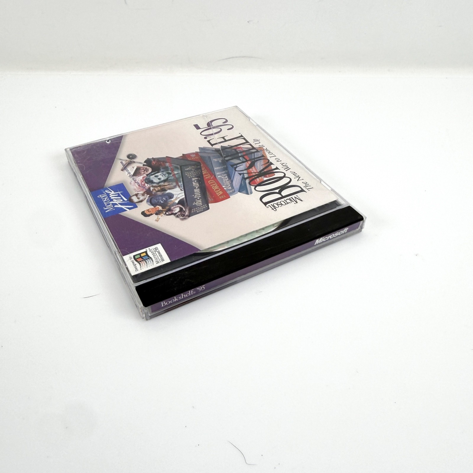 Microsoft Bookshelf ’95 Multimedia Reference Library PC CD-Rom Software 1995