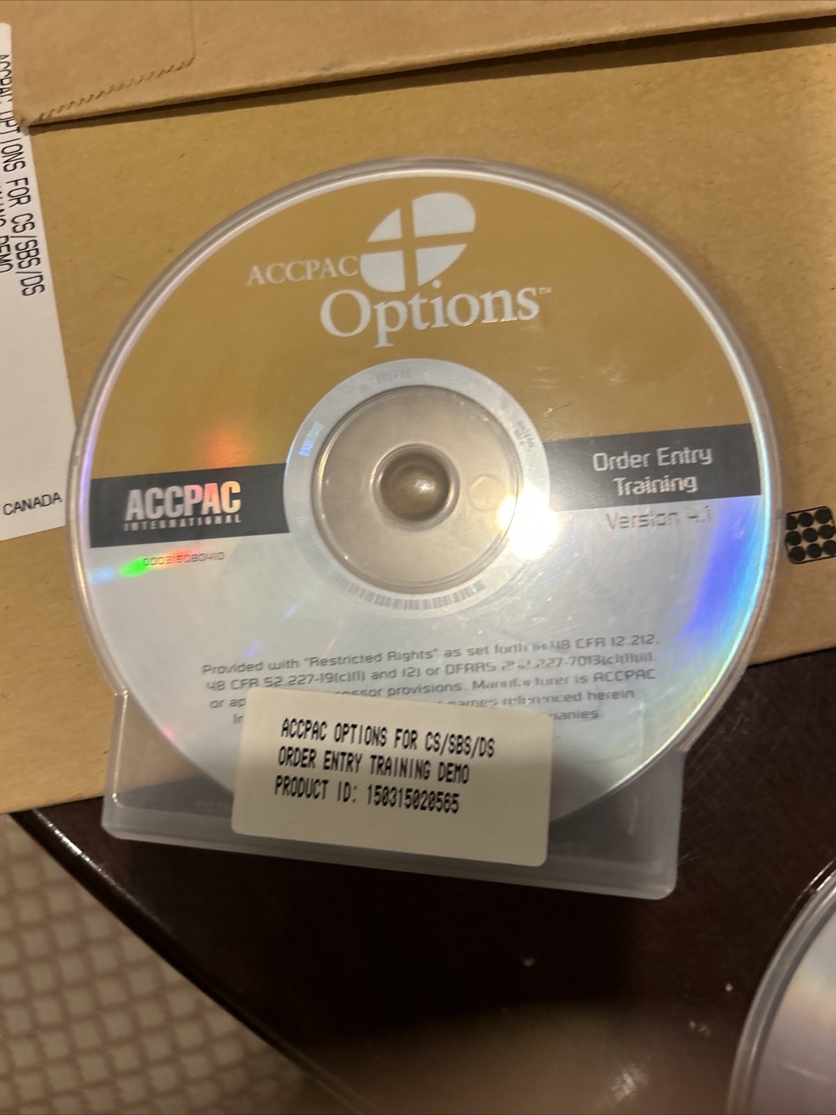 $6500 Brand New. Accpac Options. Training CDs For SM, GL,AP,AR,OE,PO,PROVIDES