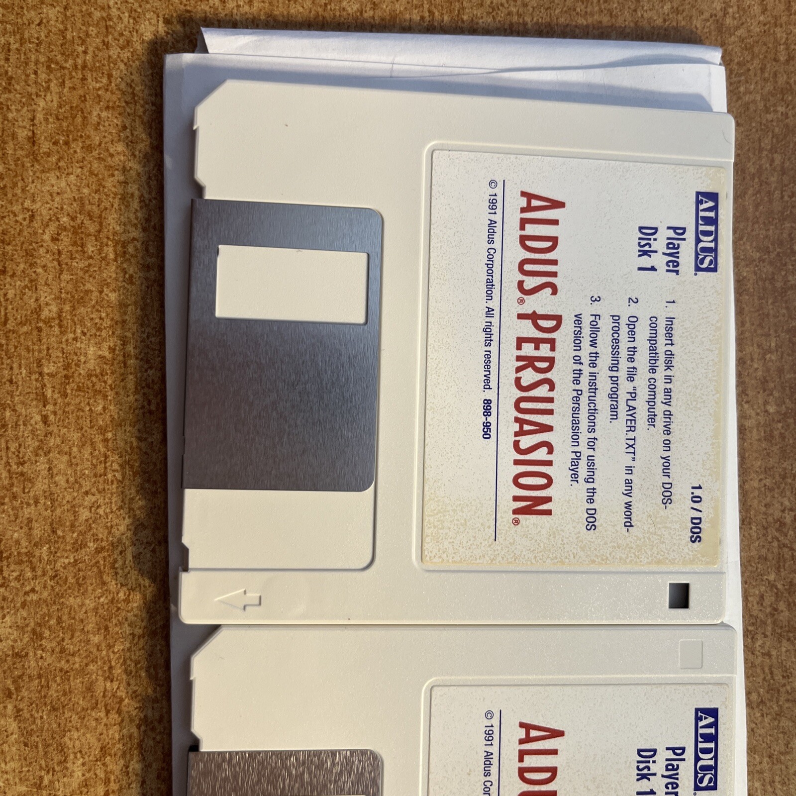 Aldus Persuasion 1.0 for Apple Mac 1991, 2 Floppy Disc 3.5