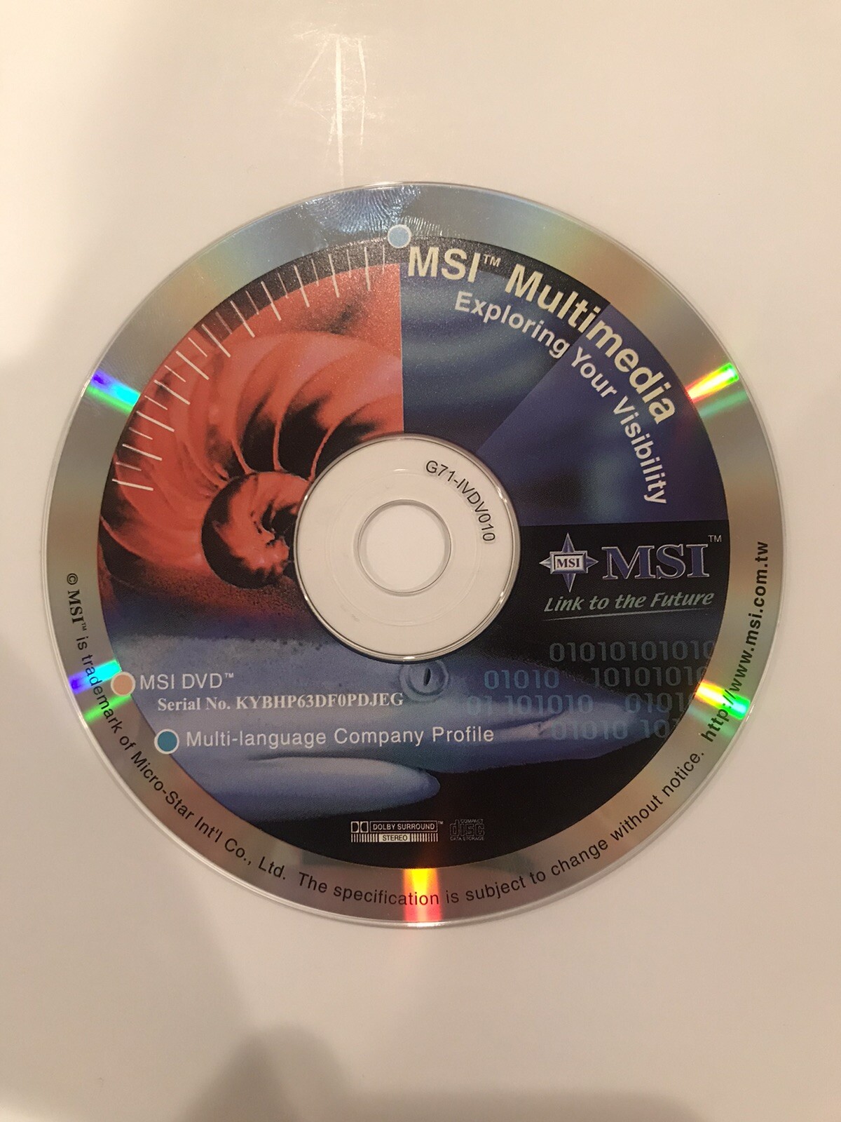 MSI Multimedia Exploring Your Visibility CD – Micro-Star Int’l Co. Ltd.