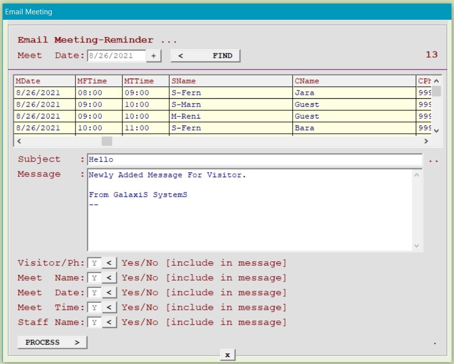 NVYN Visitor Schedule Software – Meet Work Plan Calendar