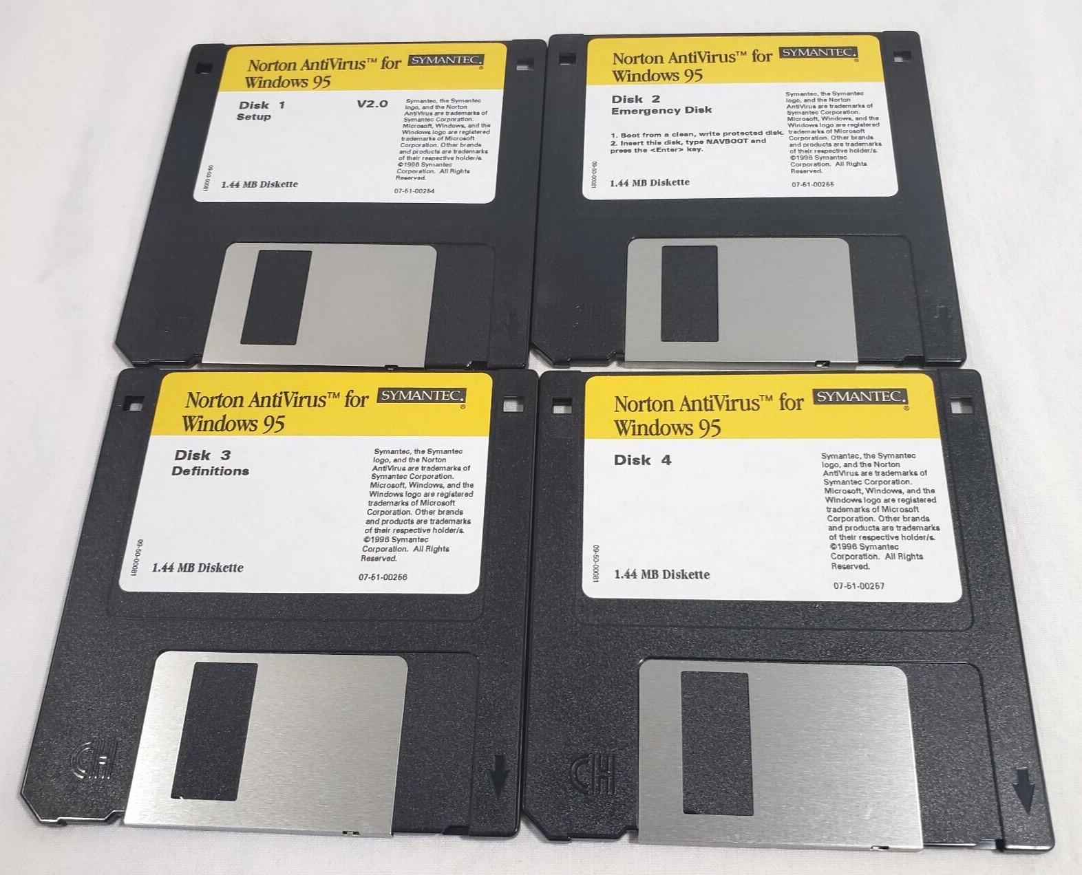 Symantec Norton pcAnywhere32 Antivirus Utilities Windows 95 3.5″ Floppy Disk LOT