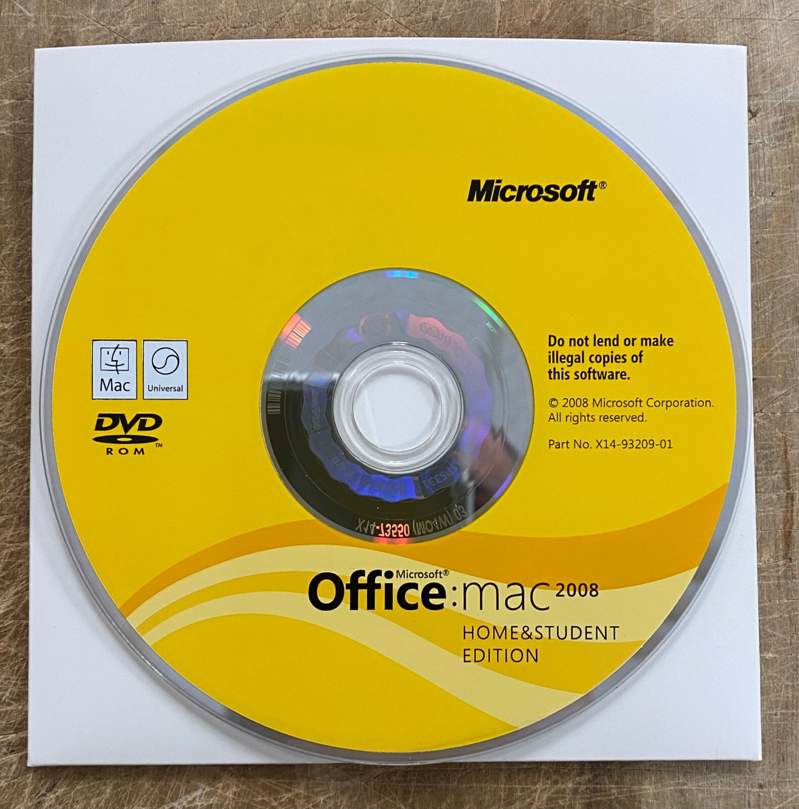 Microsoft Office 2008 Home and Student Edition for Mac