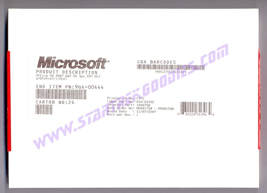 Genuine MICROSOFT OFFICE Small Business 2007 Complete w/2 CD’s & Product Key!