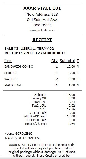NWIQ Point Of Sale Software – Booth Inventory Billing