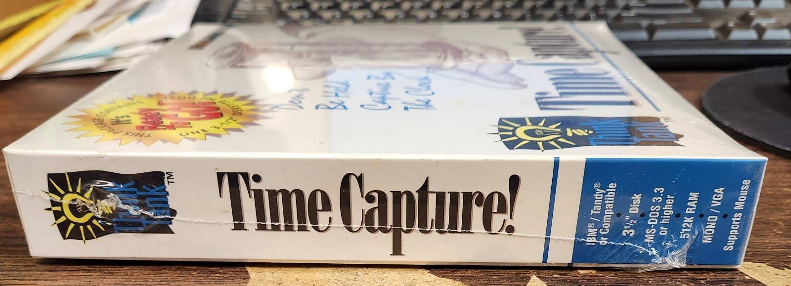 Time Capture! by Think Tank (1994, MS-DOS, 3-1/2″ Floppy Disk) NEW SEALED