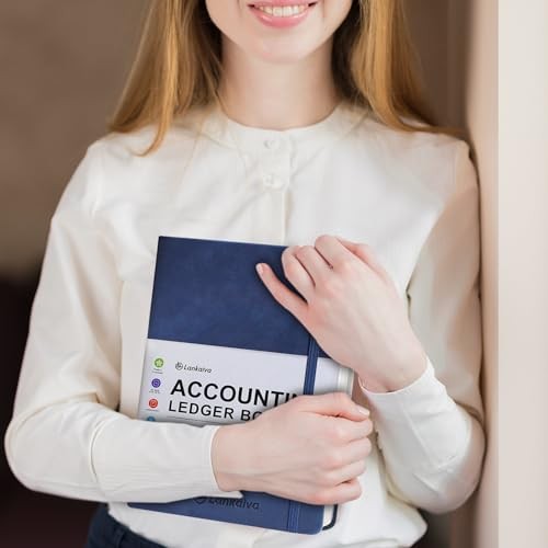 Accounting Ledger Book – Ledger Books Bookkeeping for Personal & Navy Blue