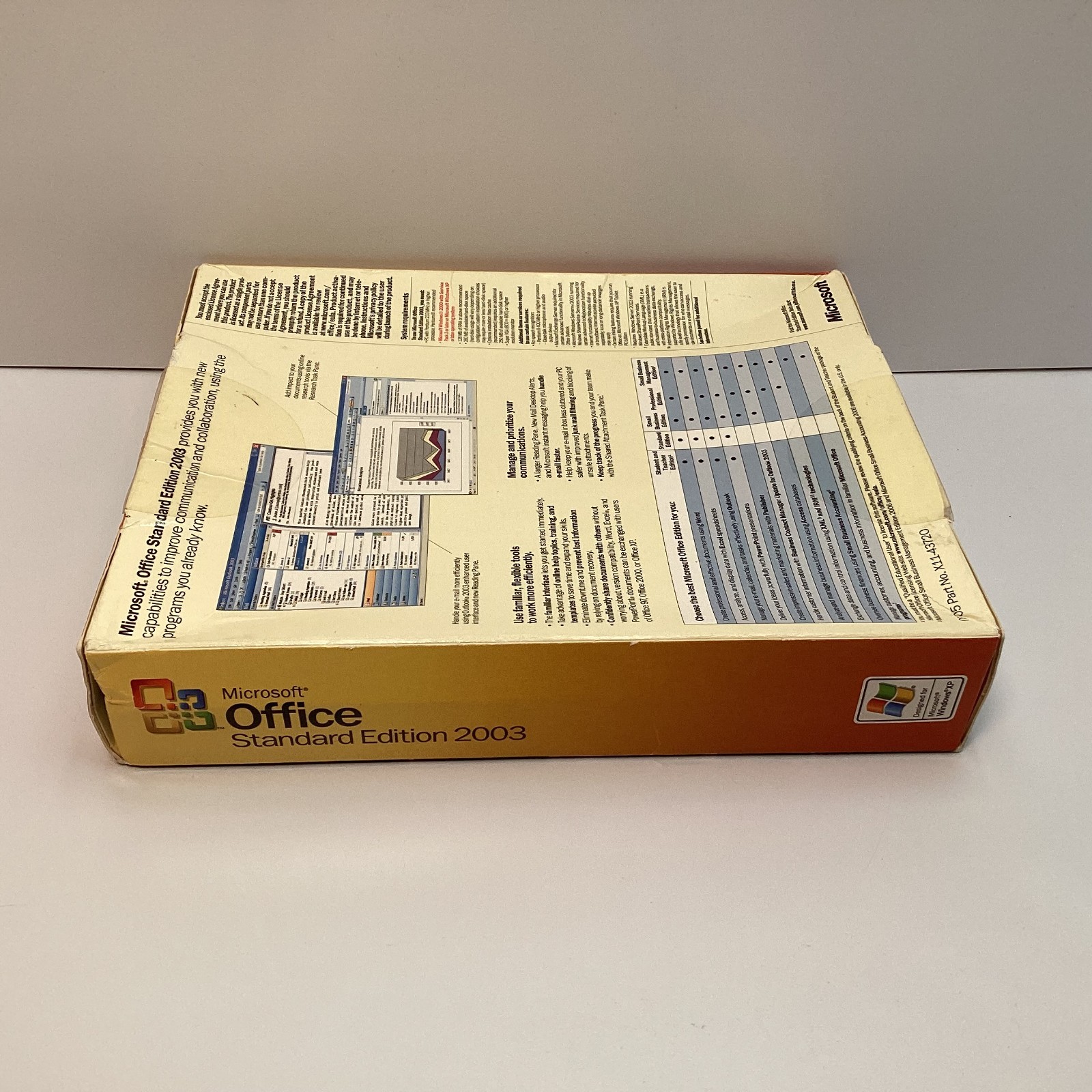 Microsoft Office Standard Edition 2003 for Windows 2000/XP – New Factory Sealed