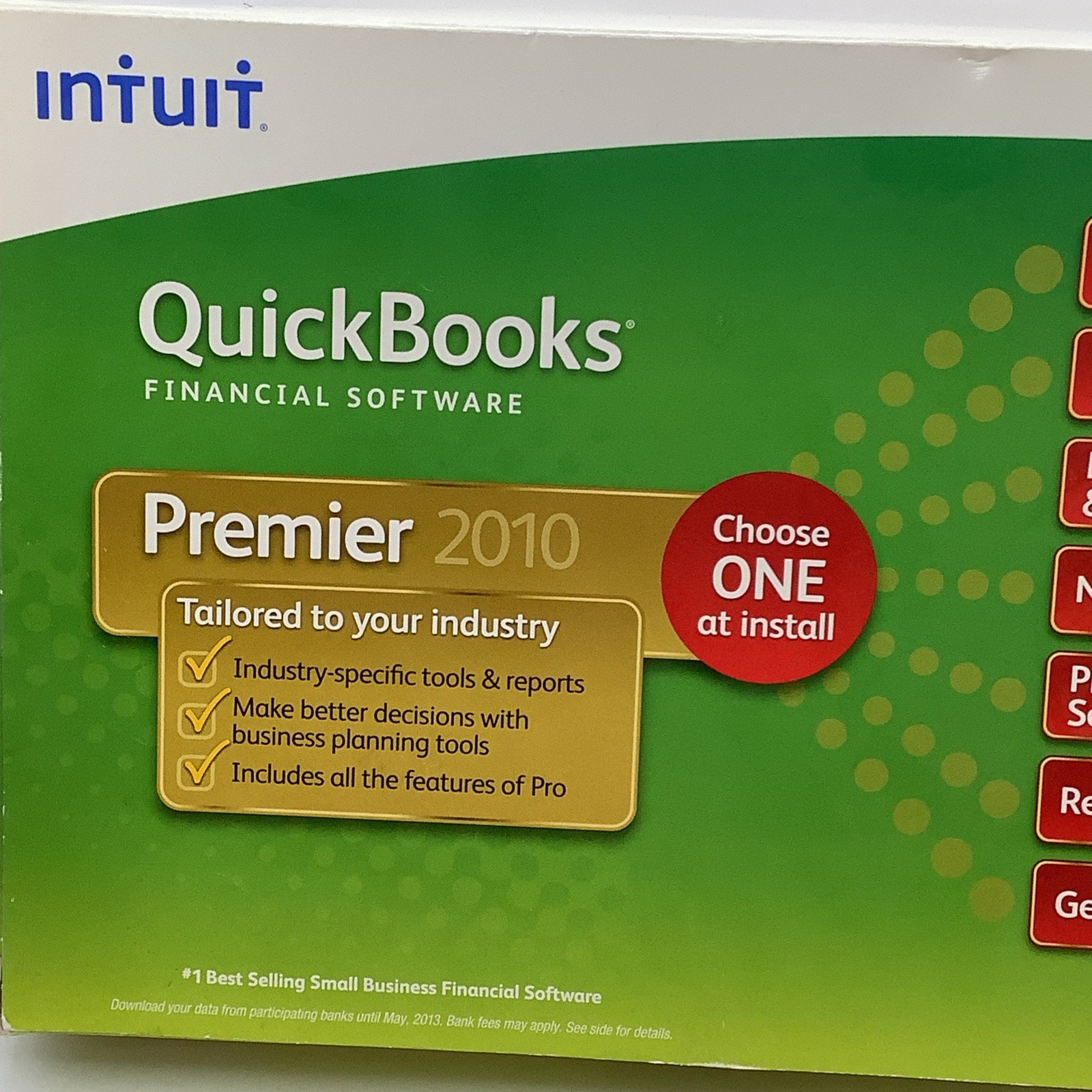 NEW Quickbooks Financial Software Premier 2010 Windows Retail SEALED