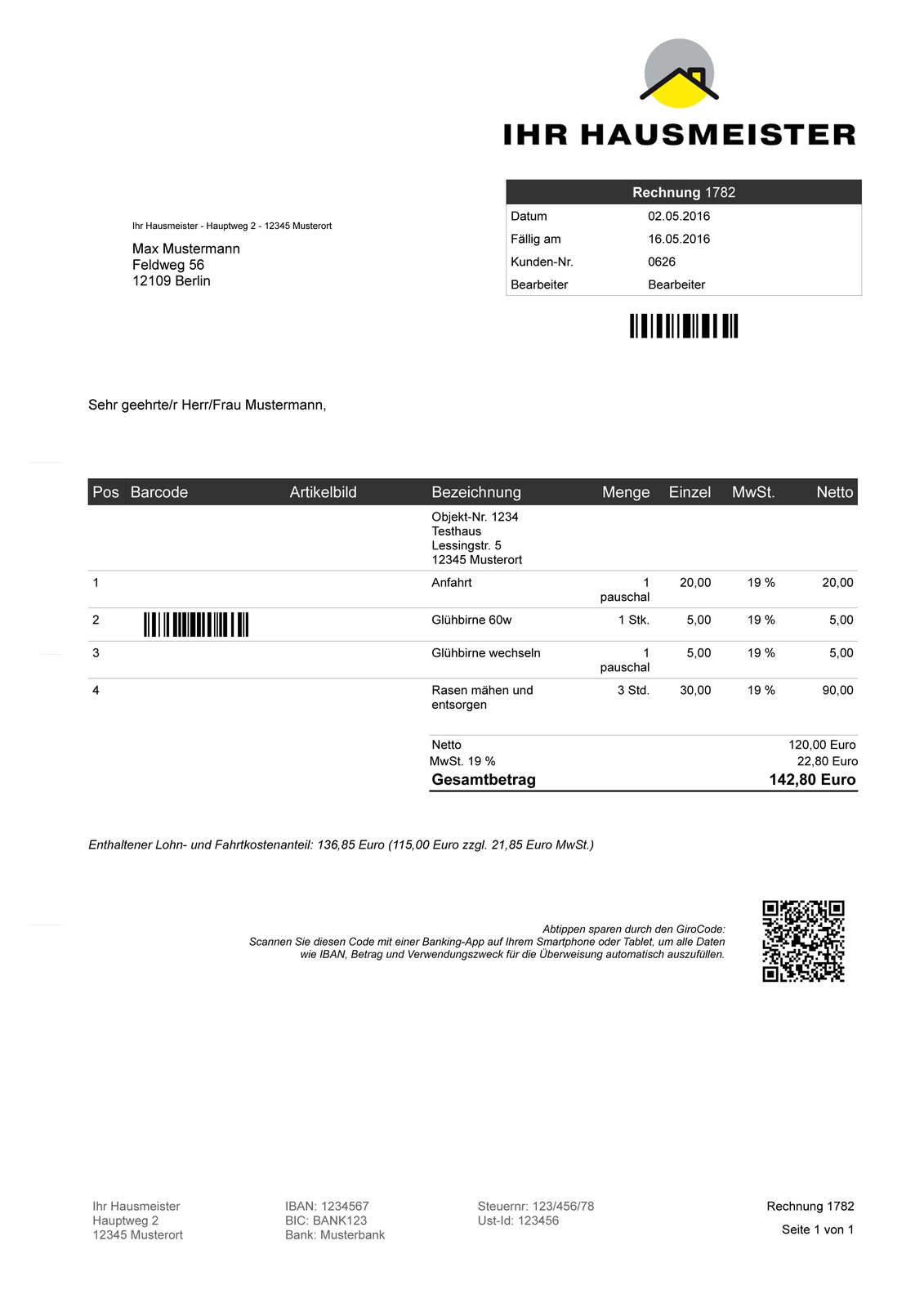 Janitorial software program, invoice program. Special offer only on Ebay