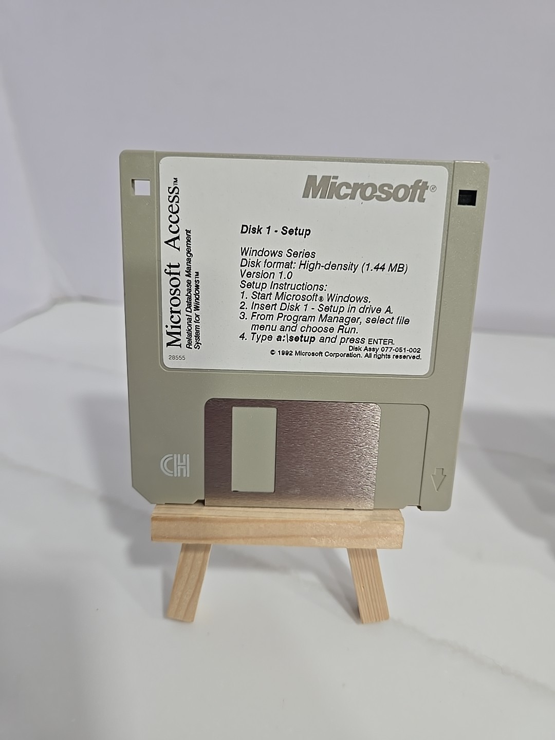 Microsoft Access for Windows 3.5″ Disks 1-6 & ODBC Disk Microsoft 1992 MINT