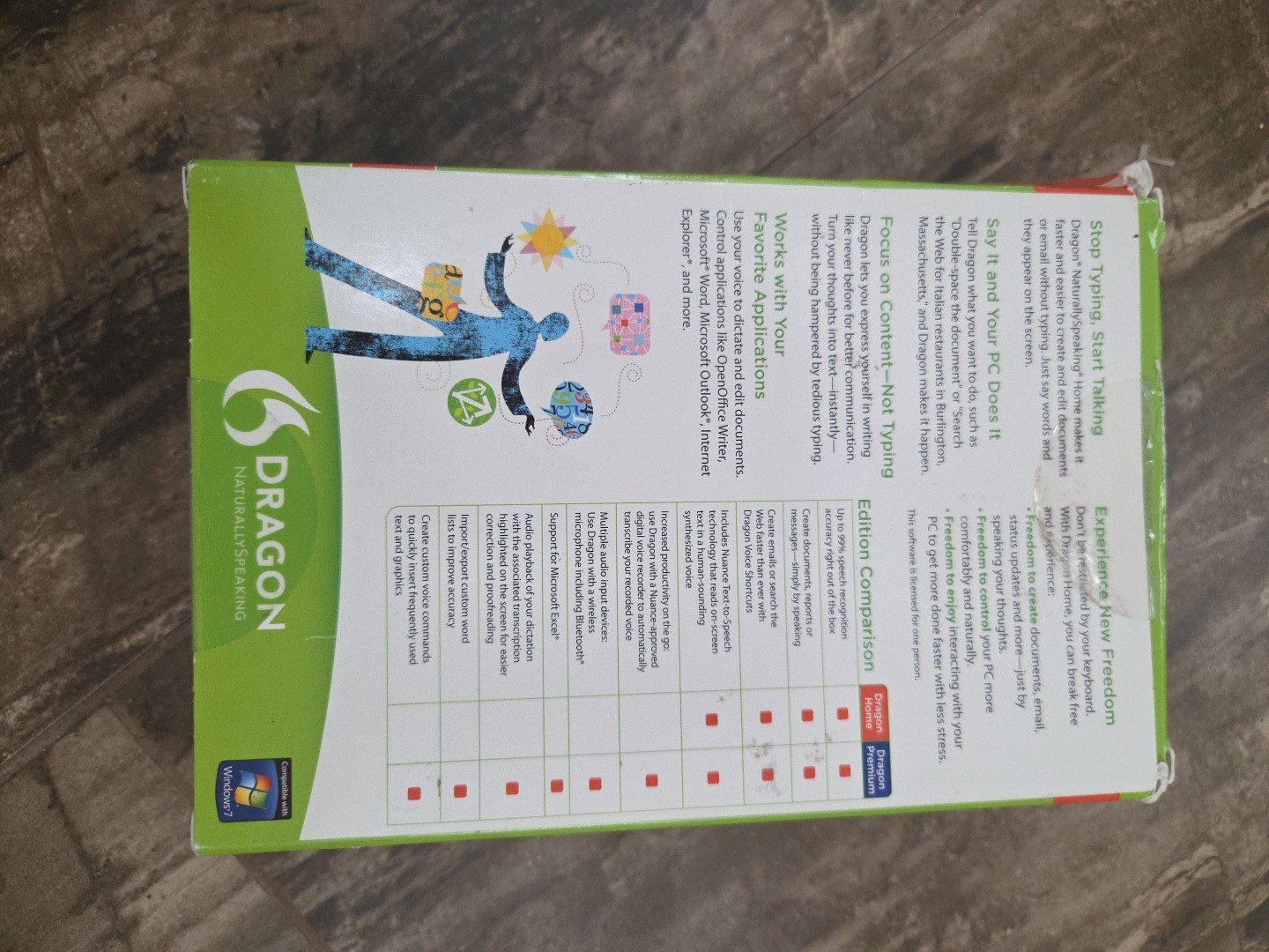 Dragon NaturallySpeaking Home 11.5 – Speech Recognition Software (Original Box)