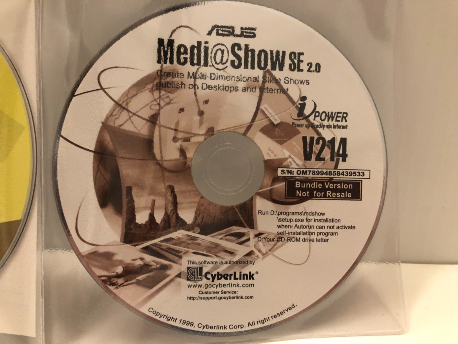 ASUS Multimedia 3 in 1 software package – Cyberlink
