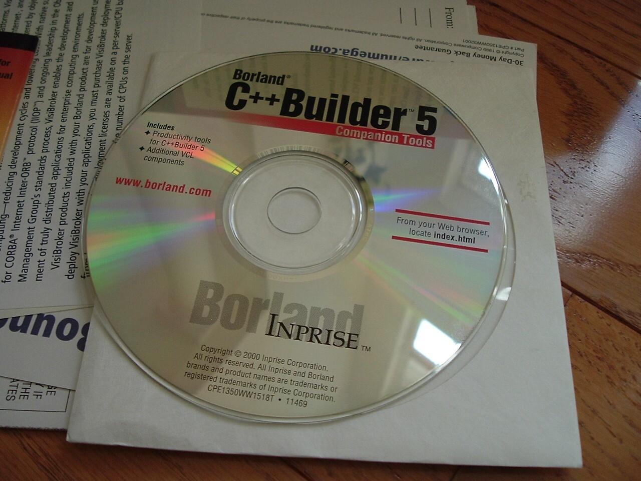 Borland C++ Builder 5 Enterprise Upgrade,Delphi 4,JBulder 3 Disks,KEY,Serial num