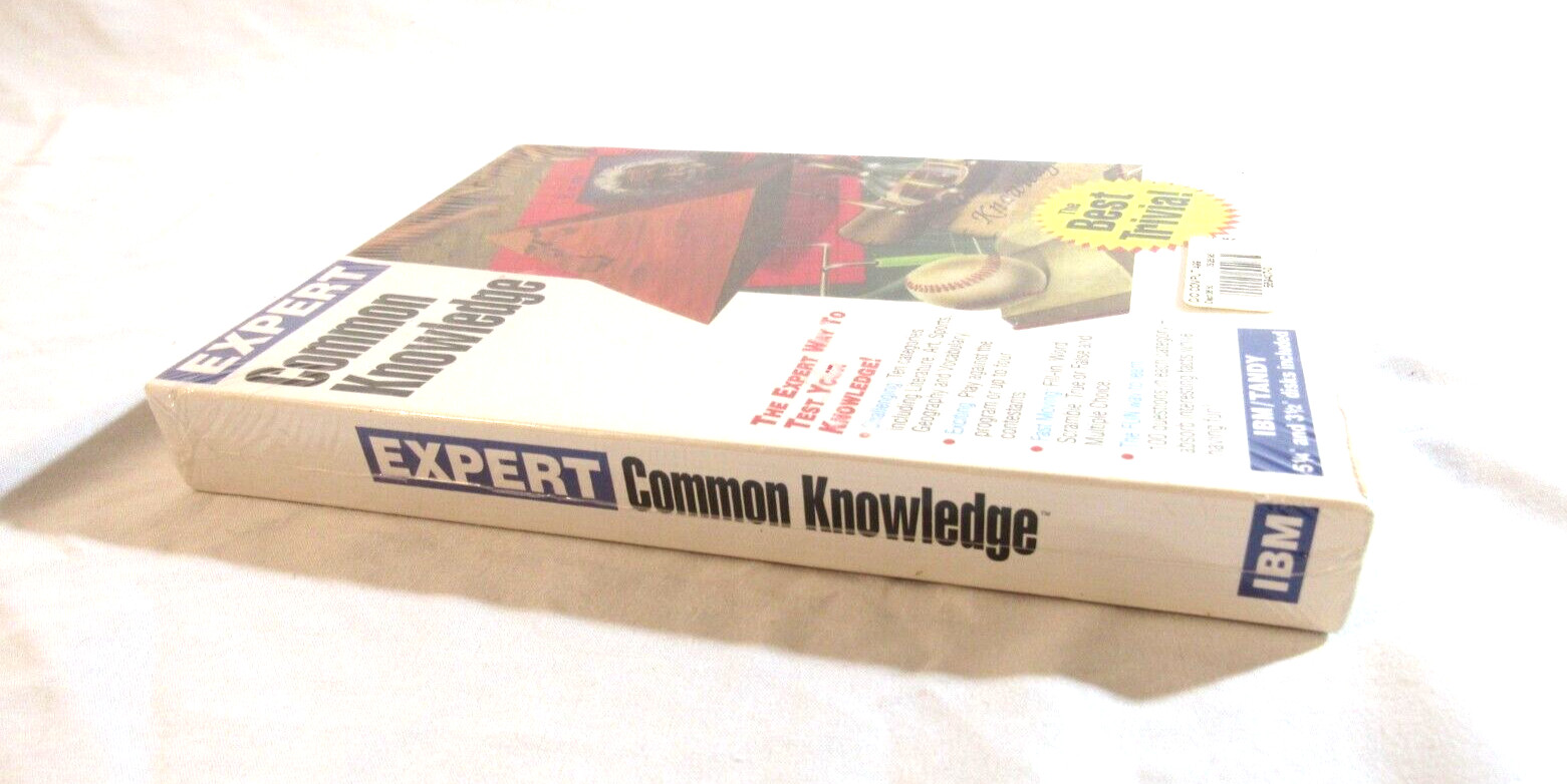 VINTAGE Expert Common Knowledge IBM PC / TANDY 5.25″ & 3.5″ Factory Sealed
