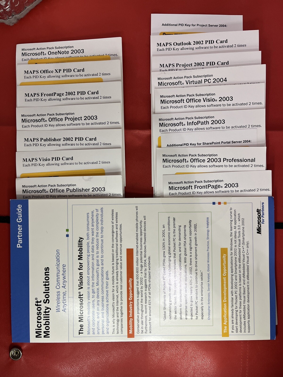 Microsoft Action Pack Subscription Partner Program 2003 Software + Keys + Discs