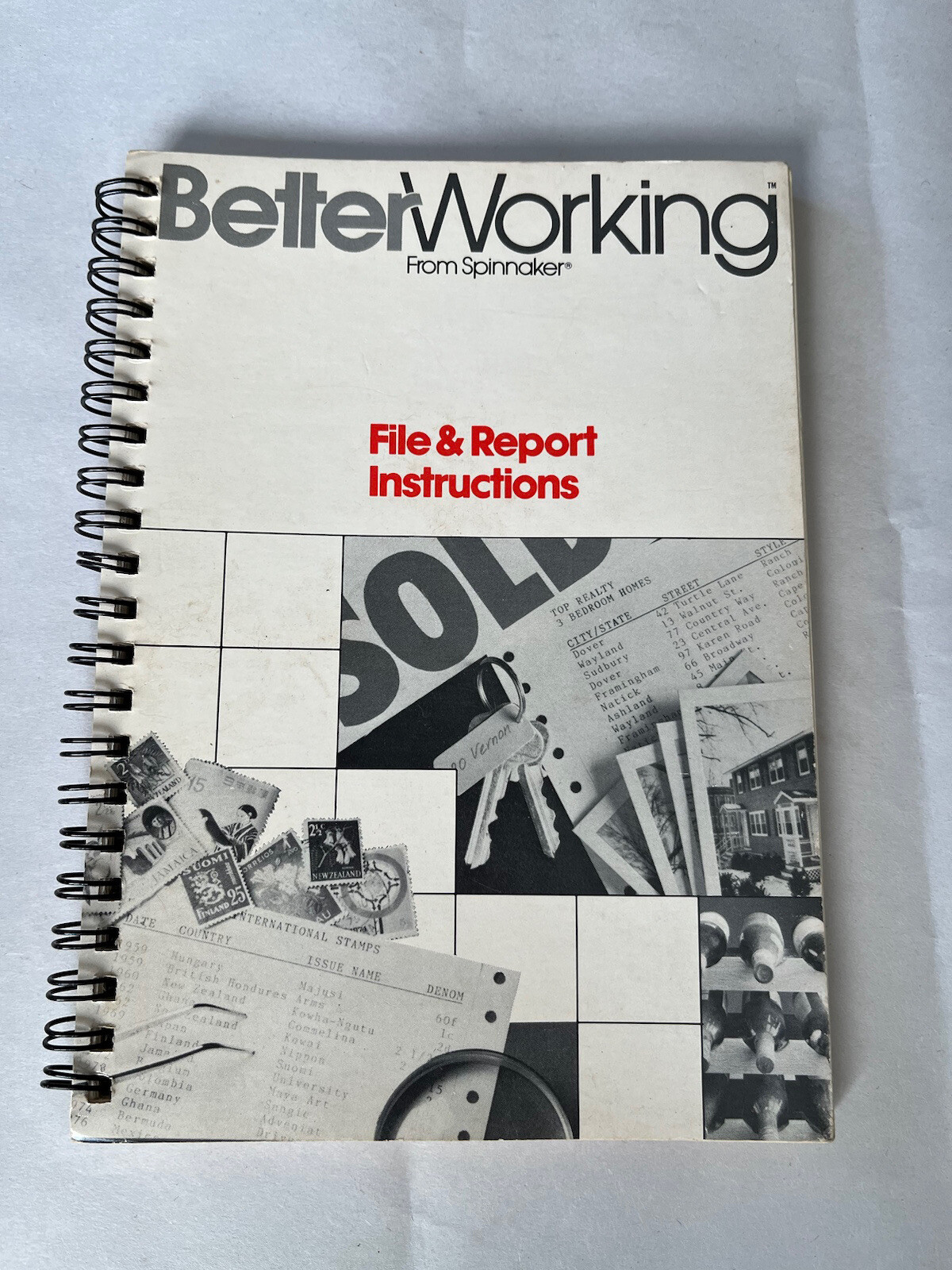 Vintage Better Working From Spinnaker File & Report Instructions 1985