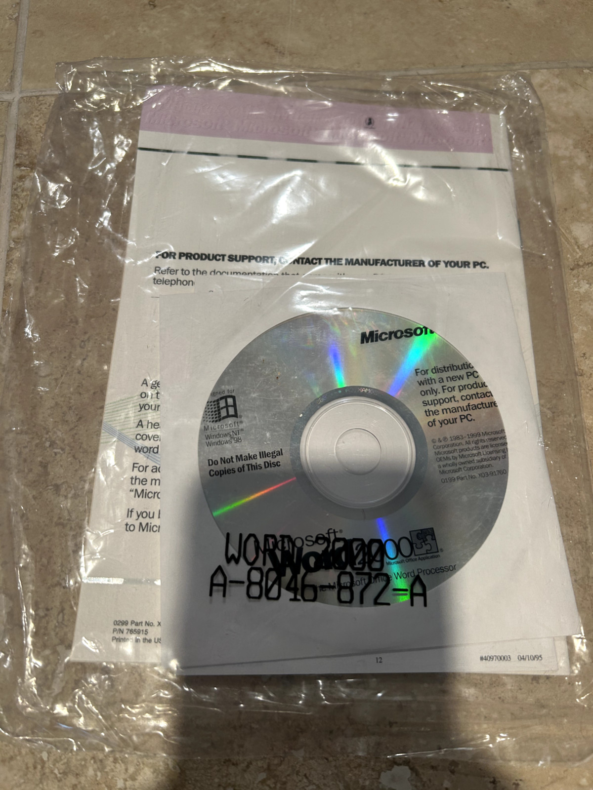 Discovering Microsoft Word 2000 w/Product Key CD-ROM Software