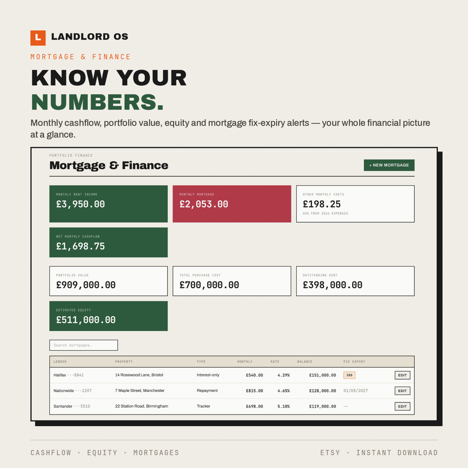 Landlord OS (ENG) | Property Management for Landlords | Tenants, Rents, Properties