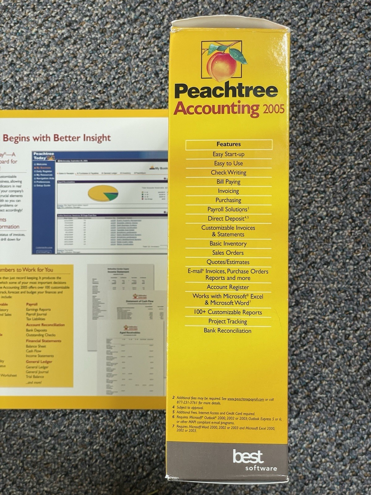 Vintage Sage Peachtree Accounting 2005 Windows PC Software