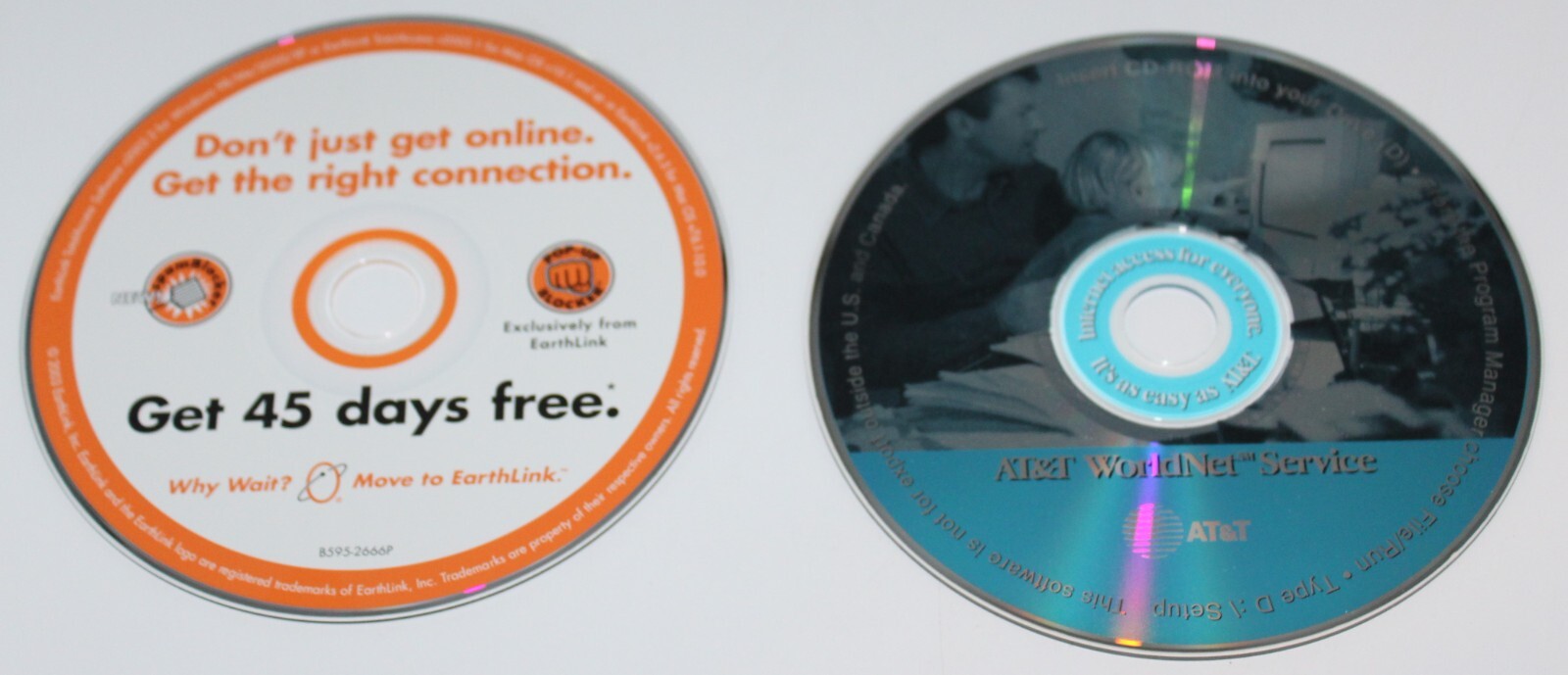 Vintage Internet Service Providers AOL Compuserve WorldNet Others CD PC CD-ROM u