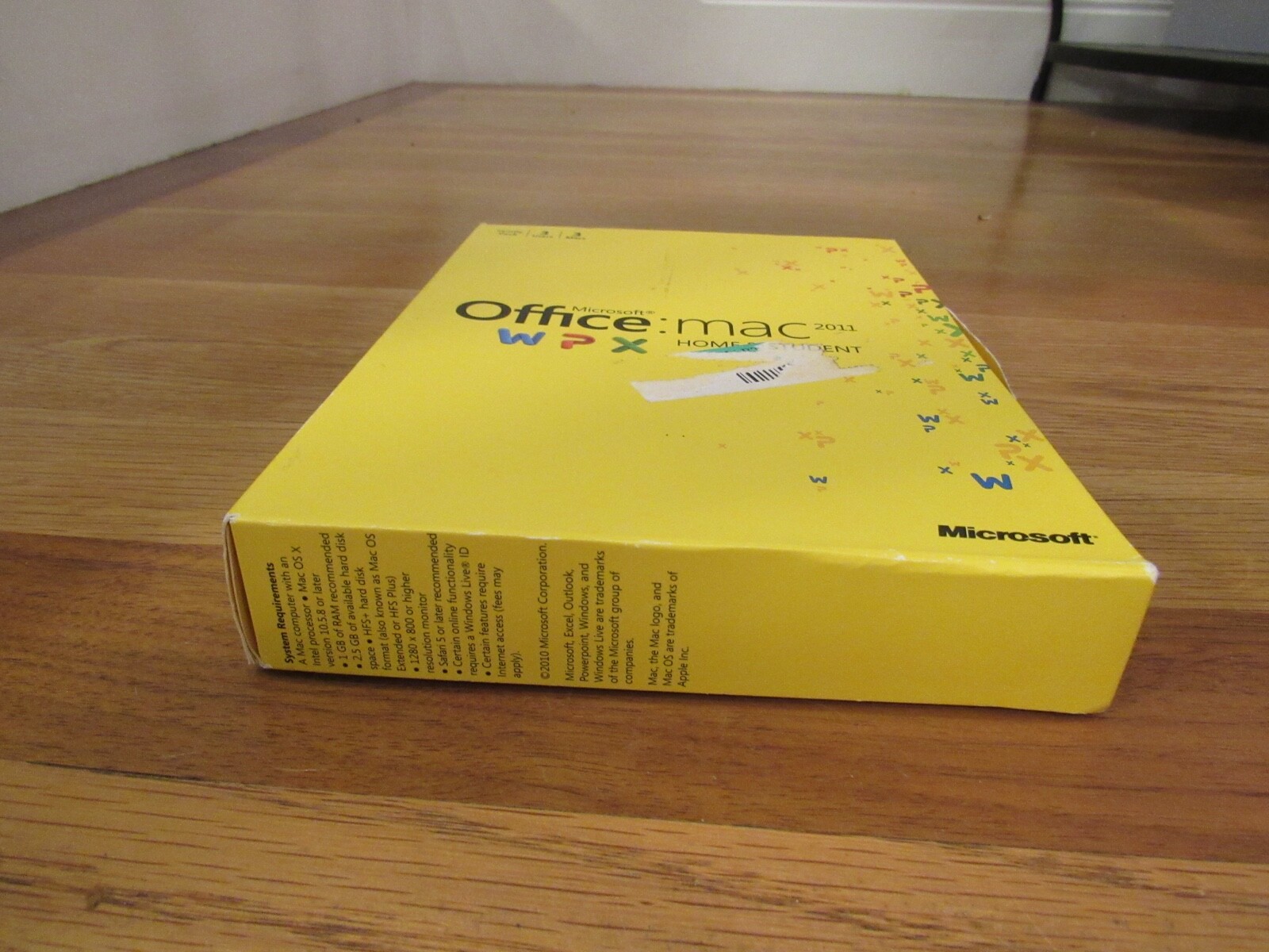 Microsoft Office Mac 2011 Home Student NO PRODUCT KEY ONLY DISC/MANUAL 3 USERS