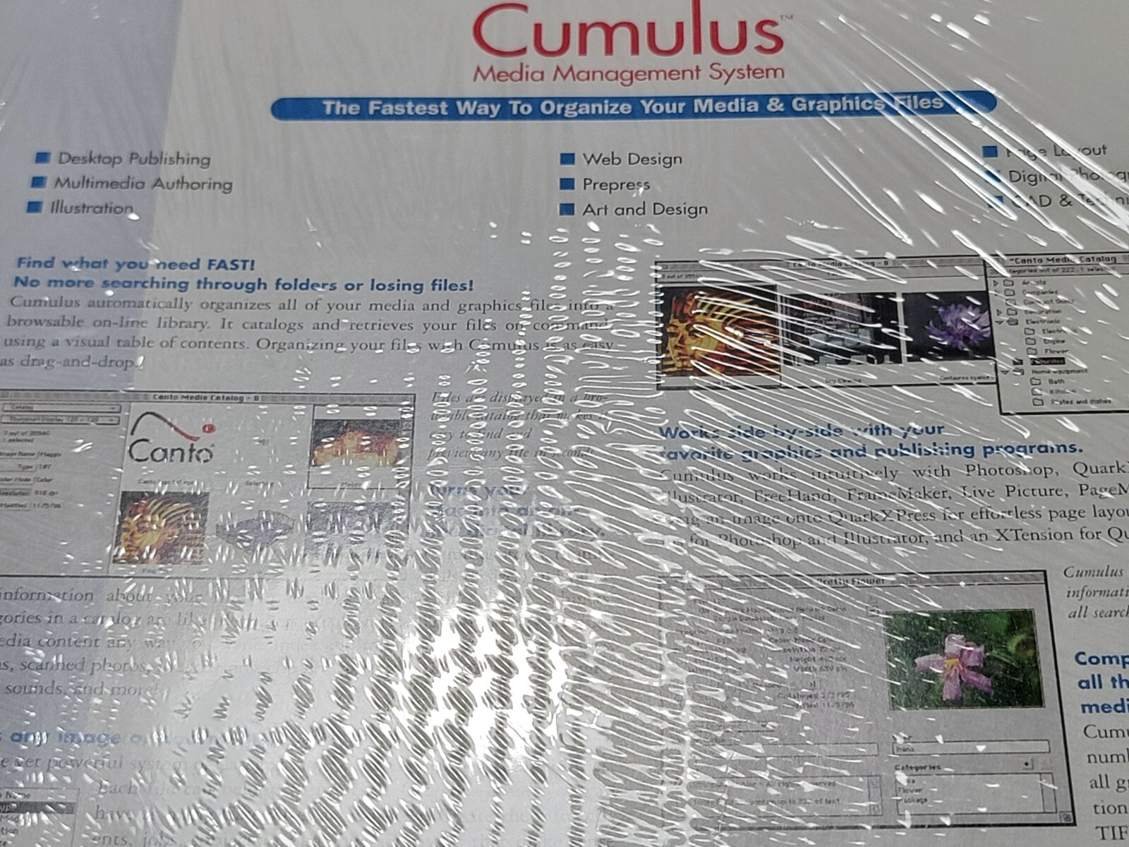 NEW Macintosh Cumulus Media Management System Desktop 3.0 Software CD SEALED Mac